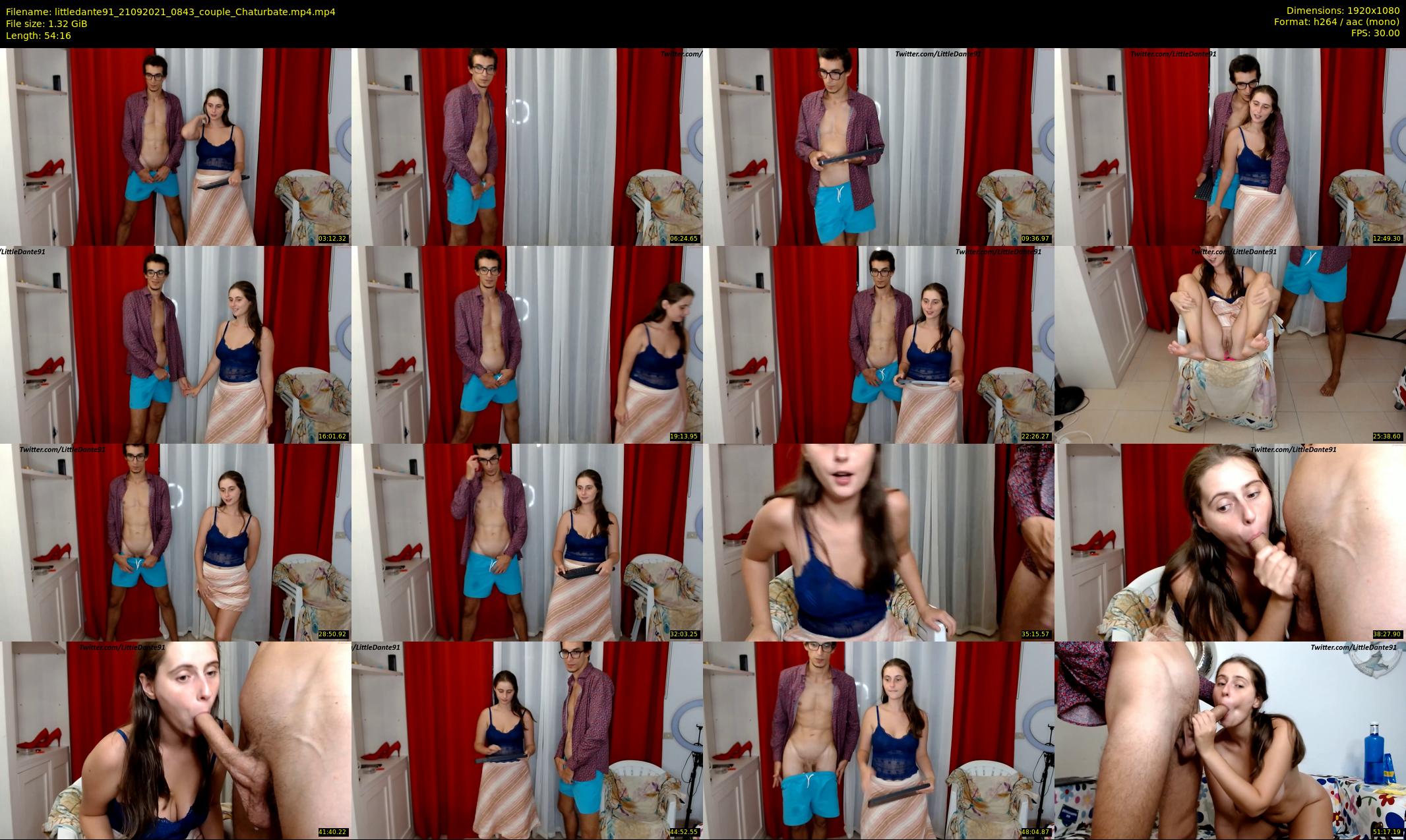 littledante91 — 55 minute Chaturbate couple cam show recording, 1080p, Sep 21, 2021
