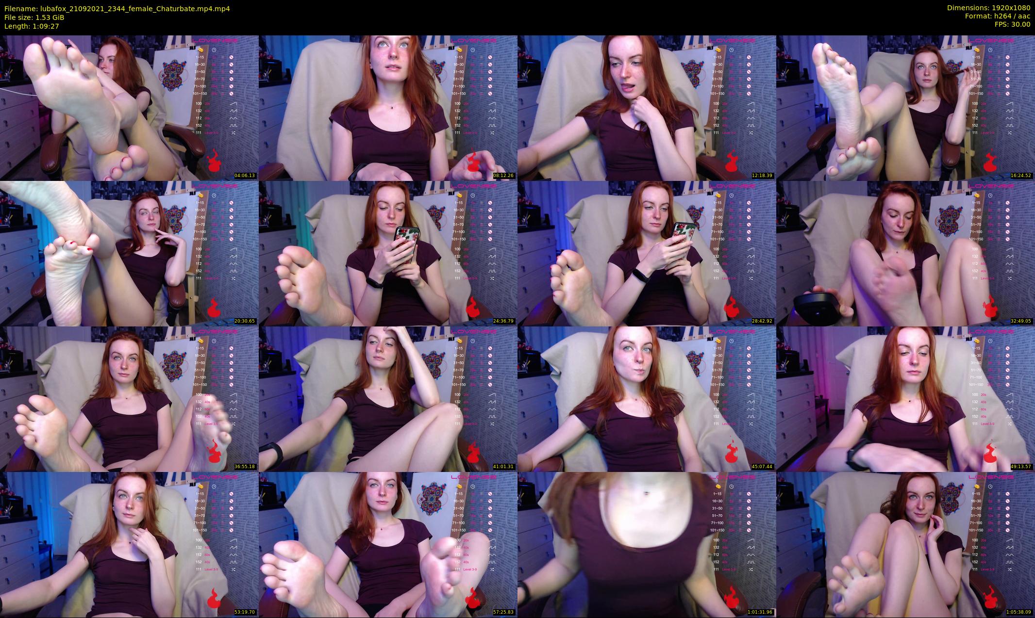 lubafox — 70 minute Chaturbate female cam show recording, 1080p, Sep 21, 2021