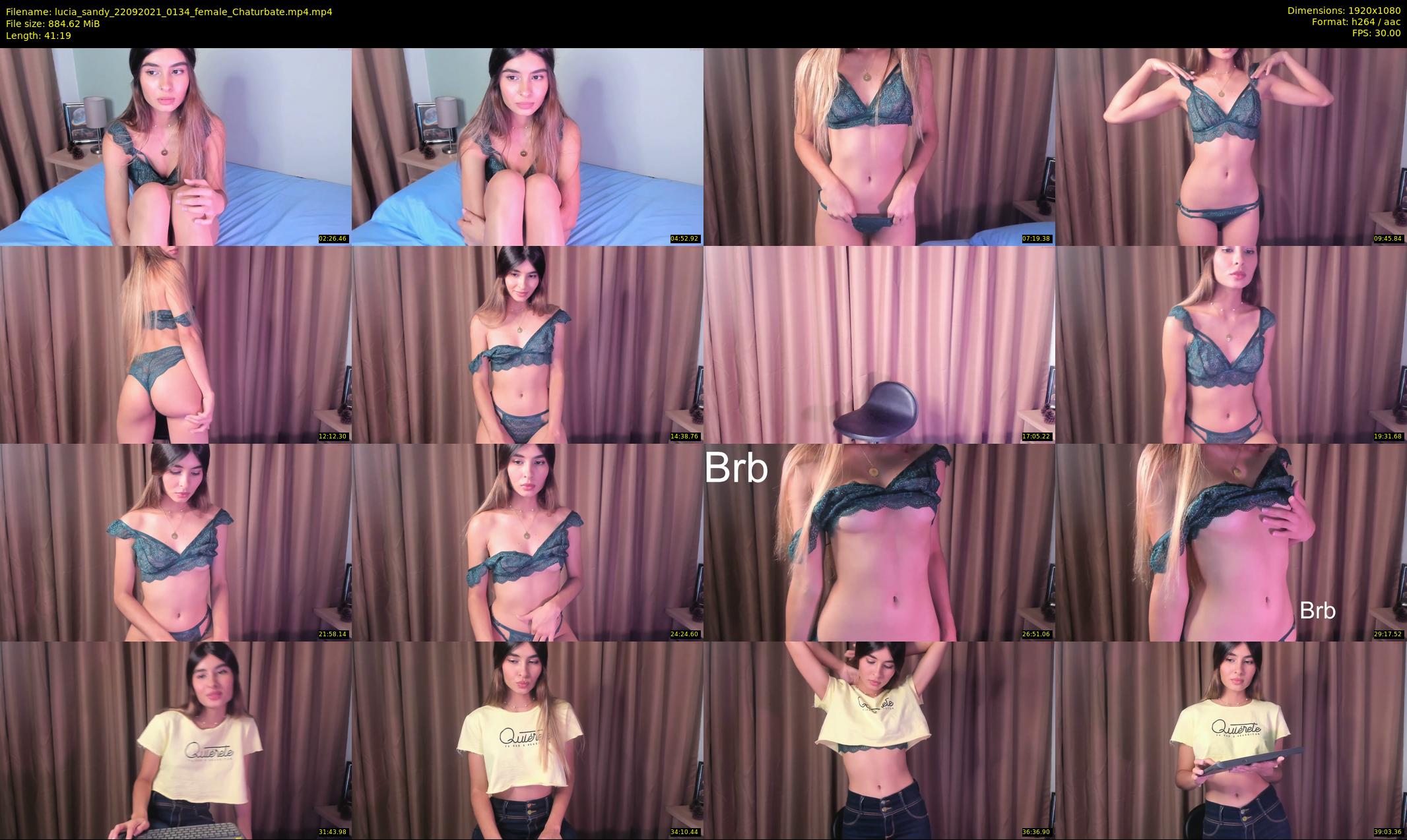 lucia_sandy — 42 minute Chaturbate female cam show recording, 1080p, Sep 22, 2021