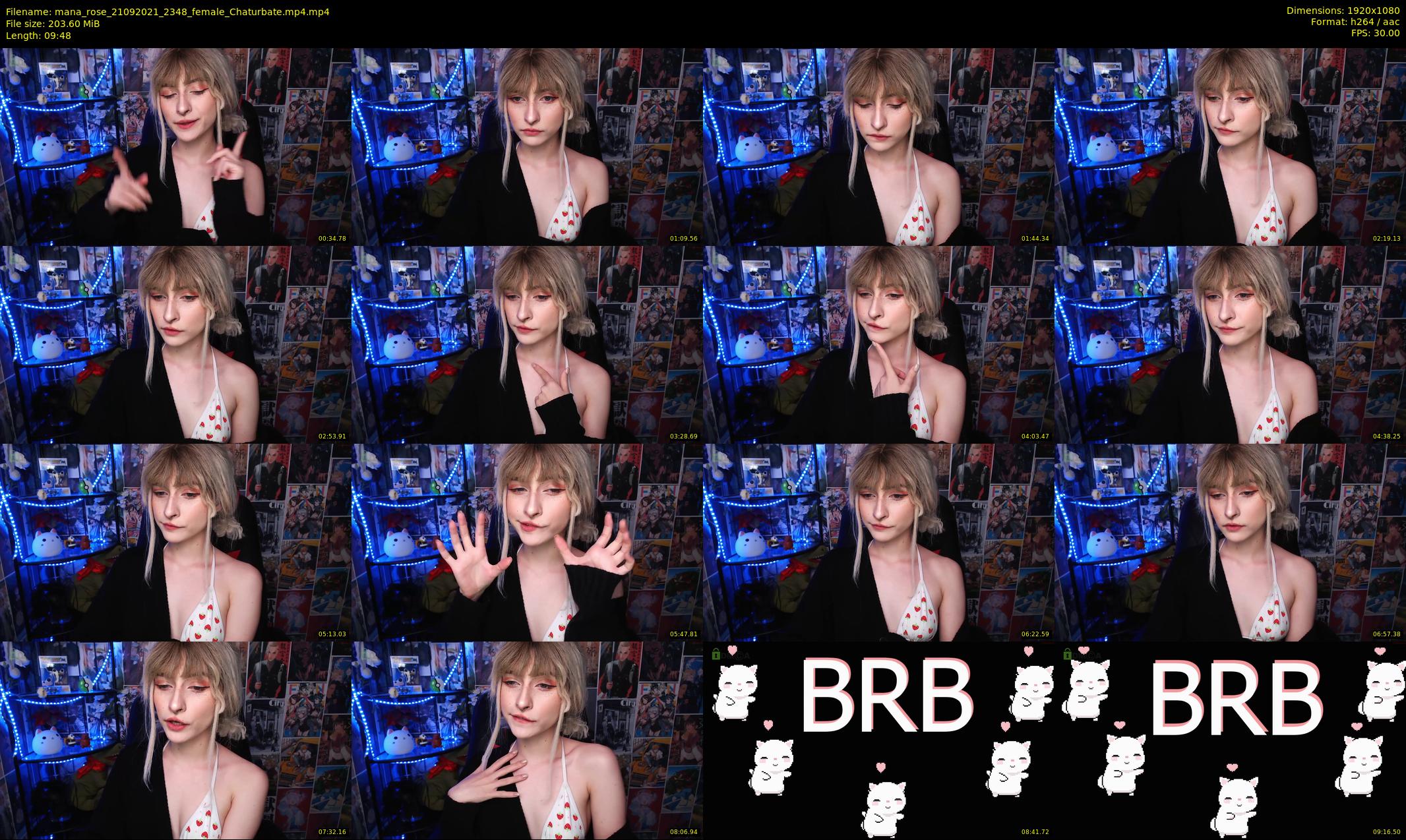 mana_rose — 10 minute Chaturbate female cam show recording, 1080p, Sep 21, 2021