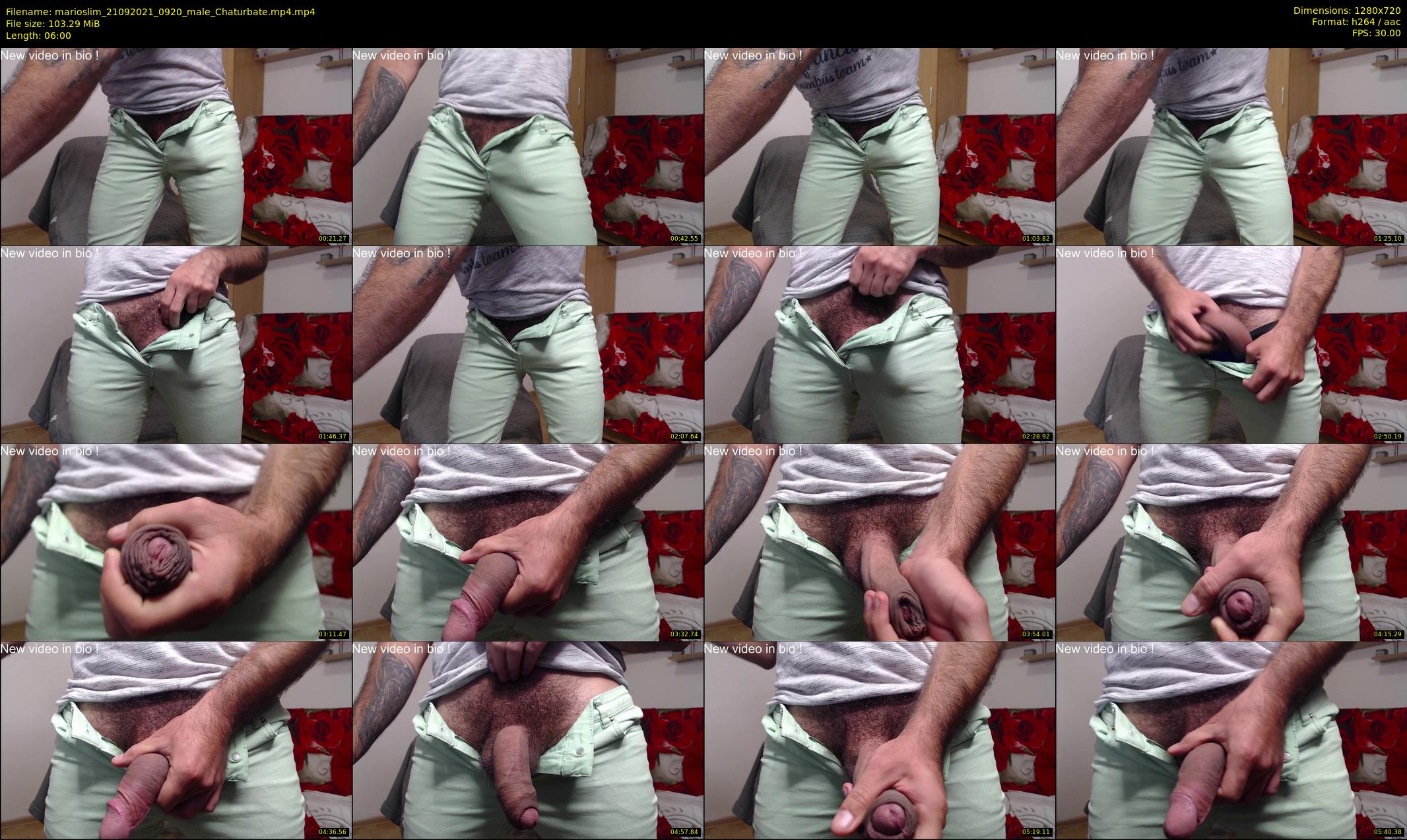 marioslim — 6 minute Chaturbate male cam show recording, 720p, Sep 21, 2021