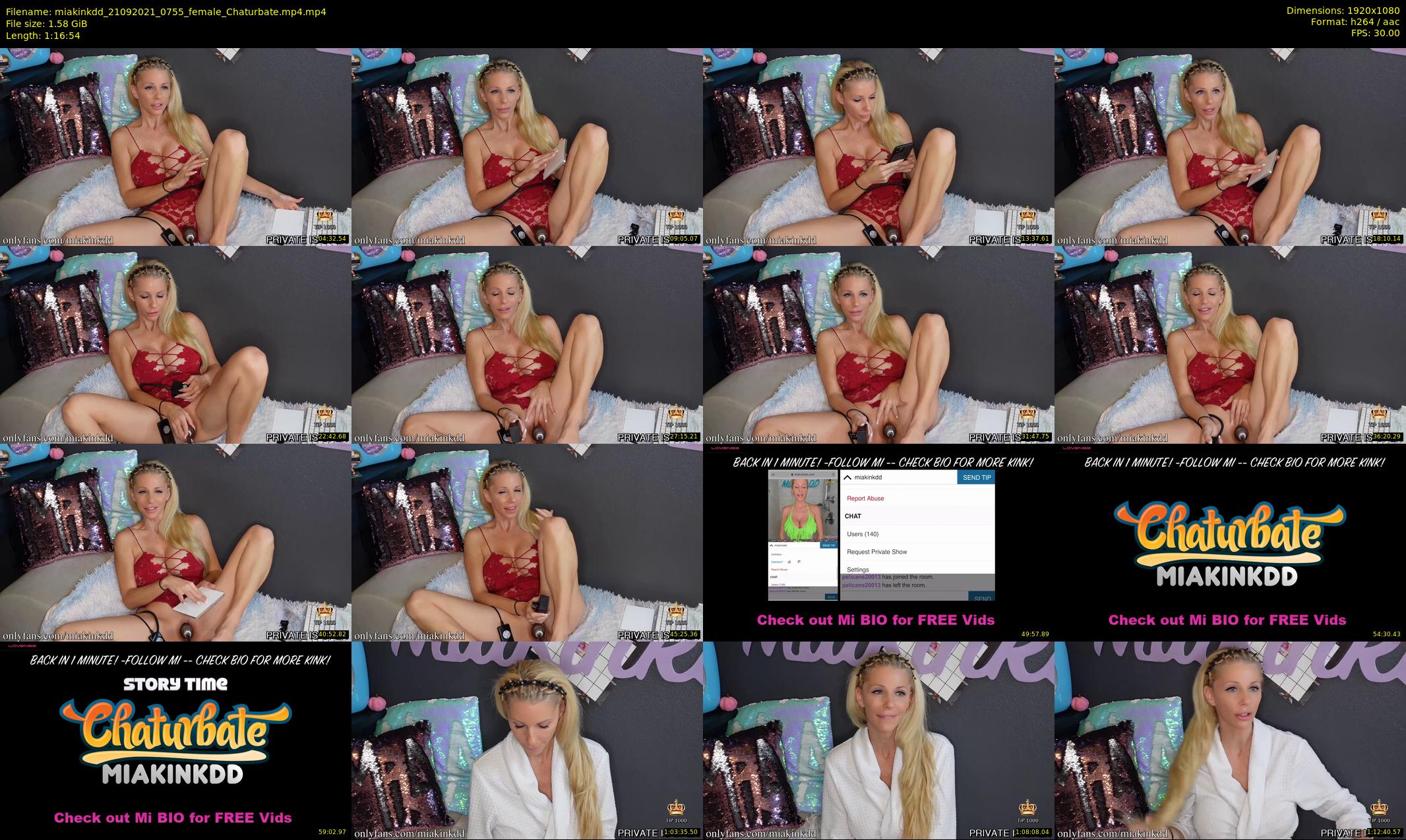 miakinkdd — 77 minute Chaturbate female cam show recording, 1080p, Sep 21, 2021