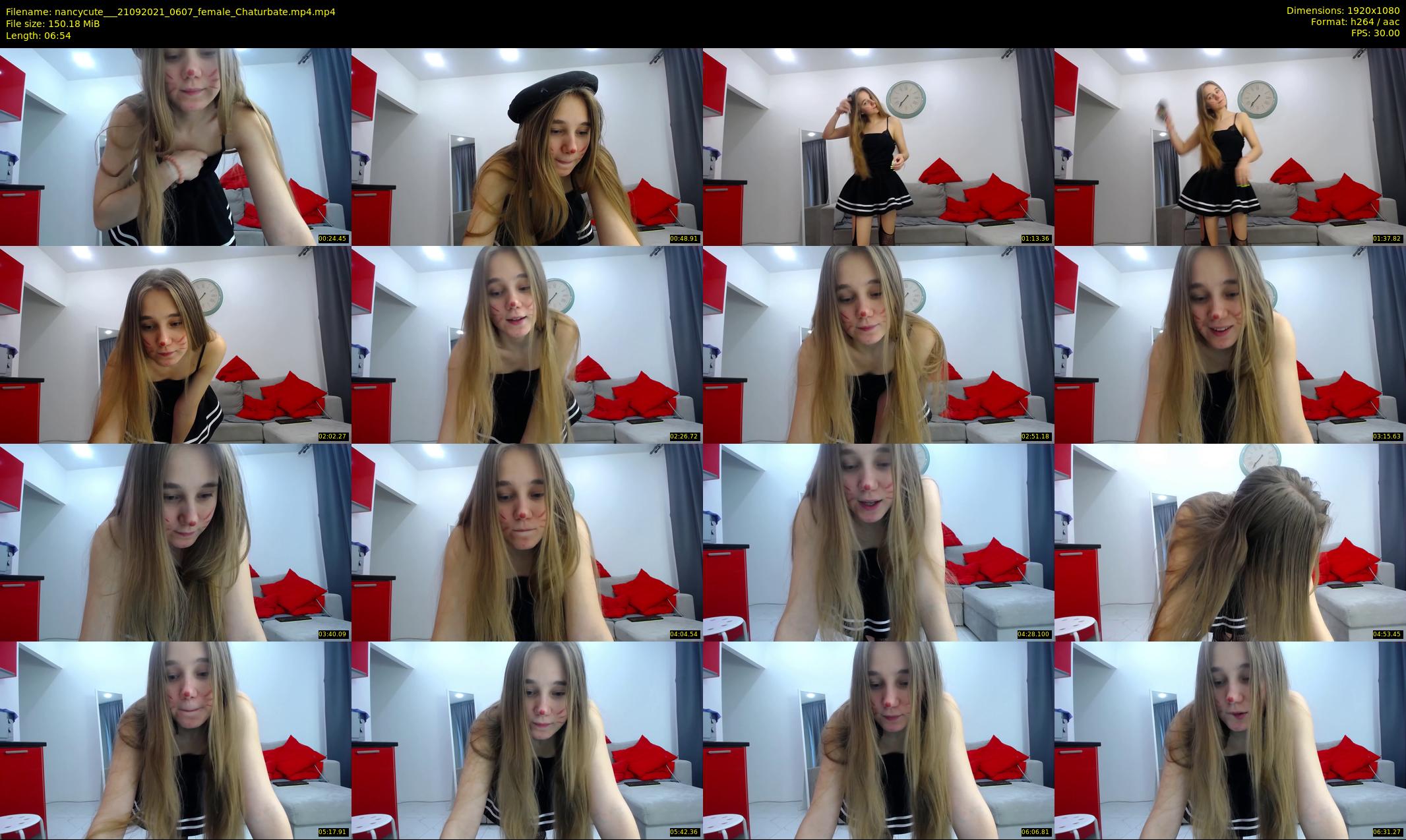 nancycute__ — 7 minute Chaturbate female cam show recording, 1080p, Sep 21, 2021