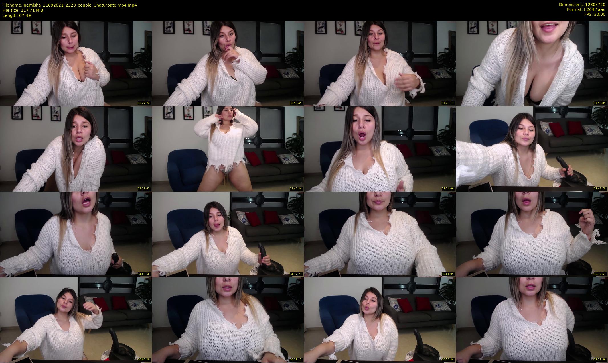 nemisha — 8 minute Chaturbate female cam show recording, 720p, Sep 21, 2021