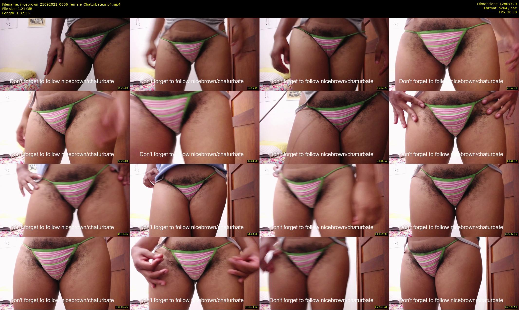nicebrown — 93 minute Chaturbate female cam show recording, 720p, Sep 21, 2021