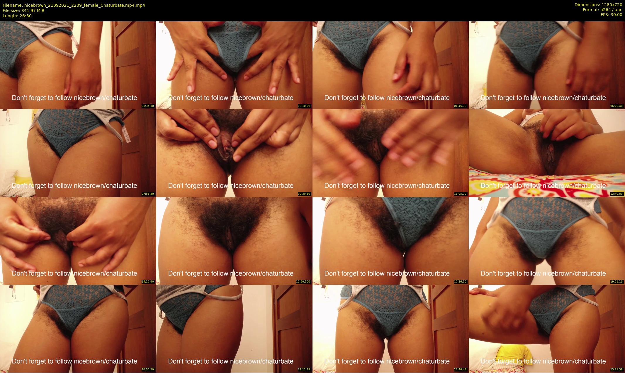 nicebrown — 27 minute Chaturbate female cam show recording, 720p, Sep 21, 2021