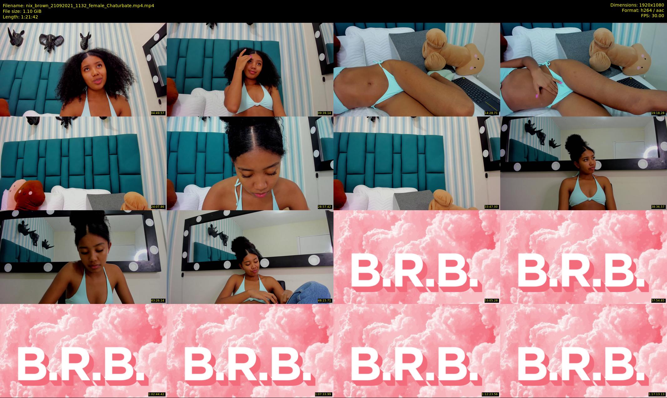 nix_brown — 82 minute Chaturbate female cam show recording, 1080p, Sep 21, 2021
