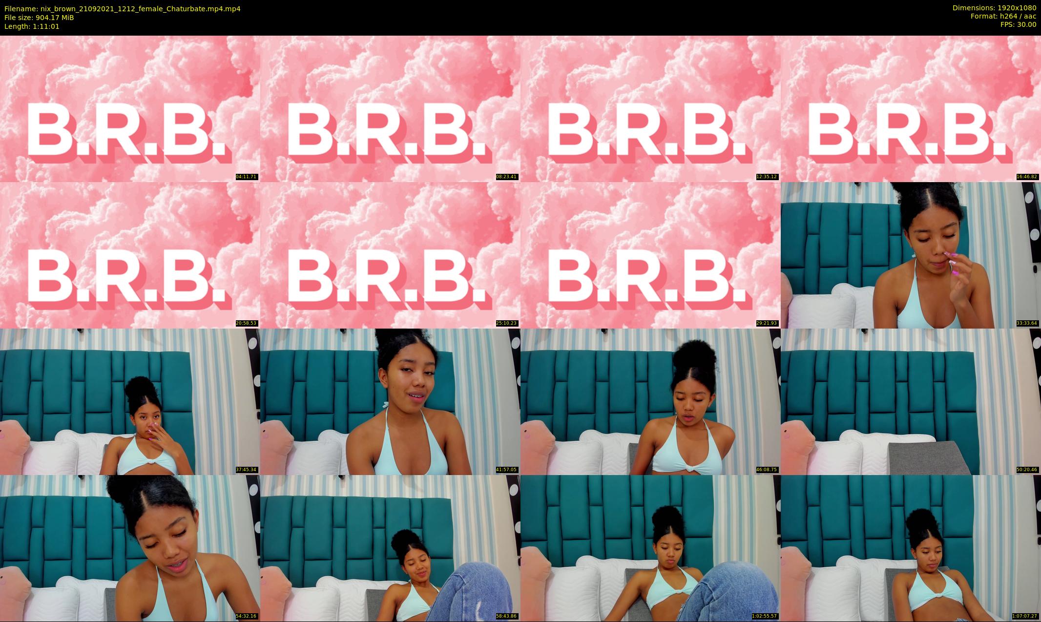 nix_brown — 72 minute Chaturbate female cam show recording, 1080p, Sep 21, 2021