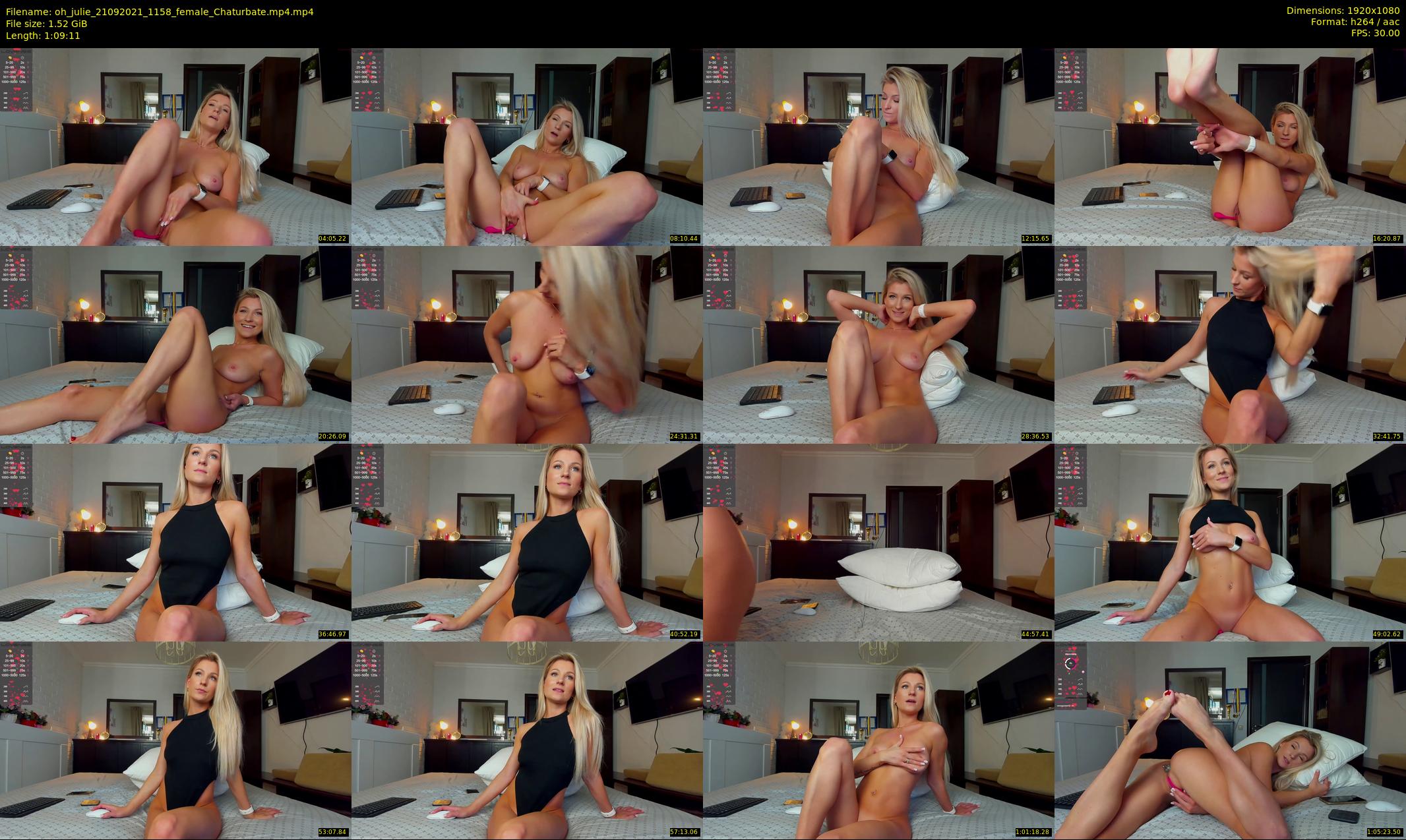 oh_julie — 70 minute Chaturbate female cam show recording, 1080p, Sep 21, 2021