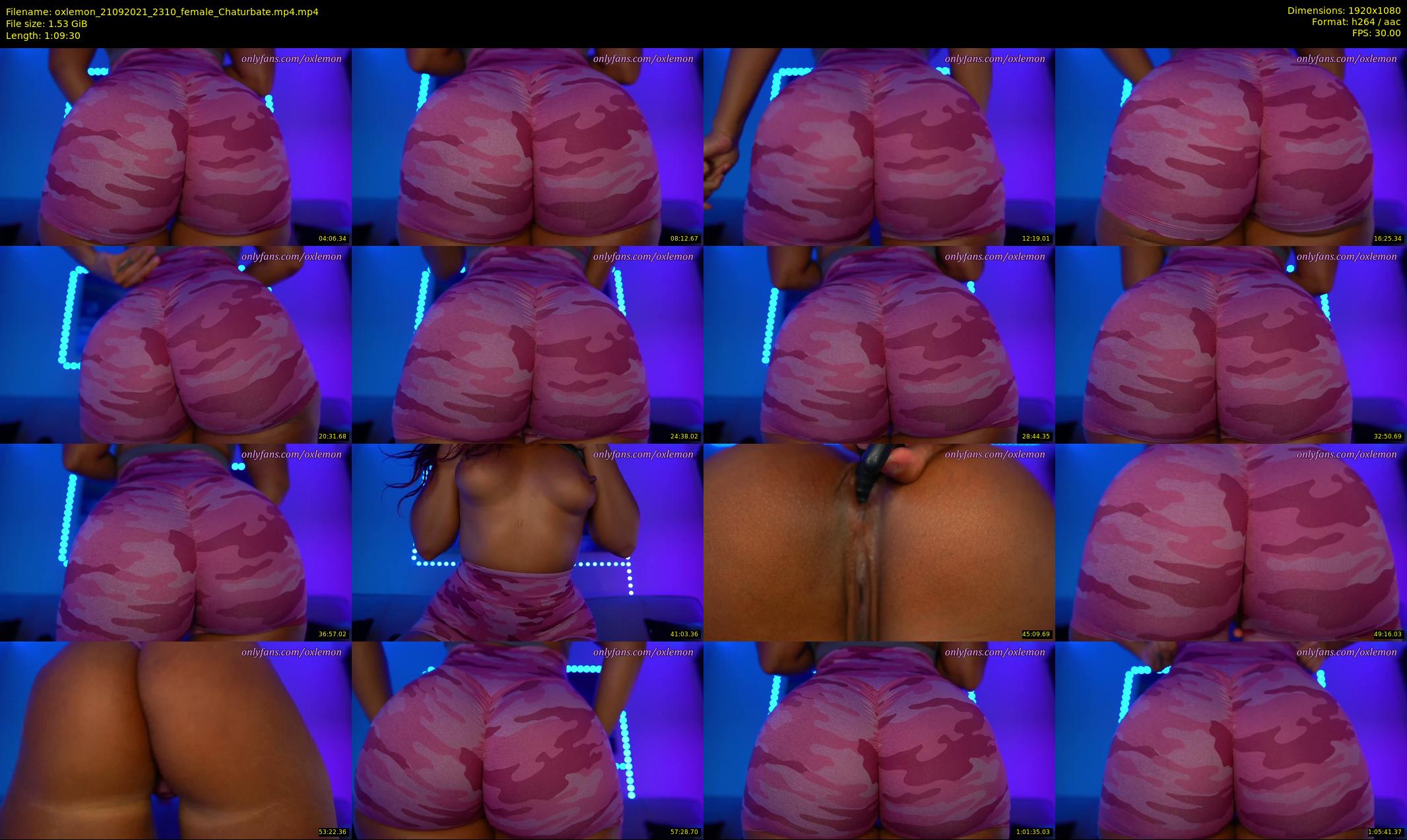 oxlemon — 70 minute Chaturbate female cam show recording, 1080p, Sep 21, 2021