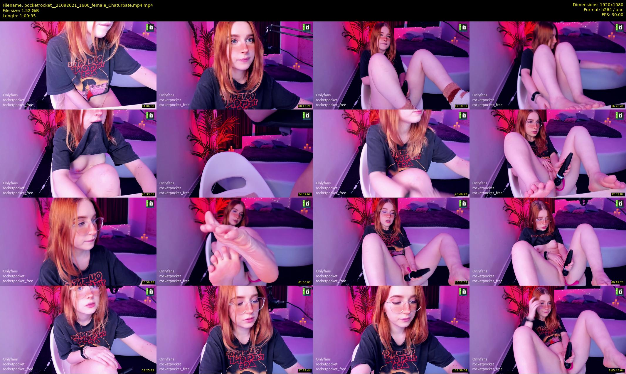 pocketrocket_ — 70 minute Chaturbate female cam show recording, 1080p, Sep 21, 2021
