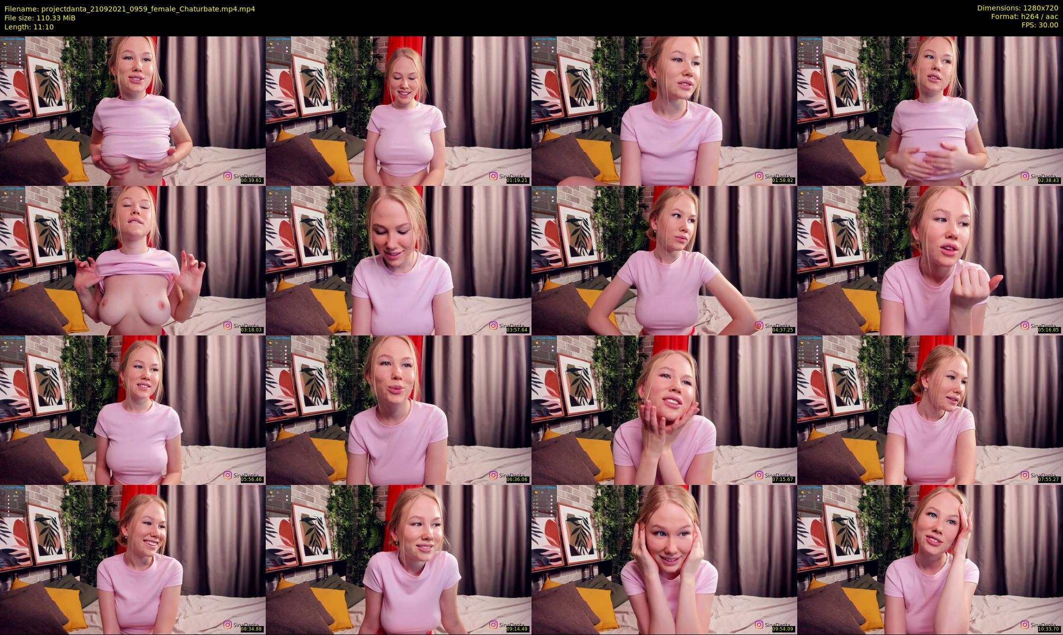 projectdanta — 12 minute Chaturbate female cam show recording, 720p, Sep 21, 2021