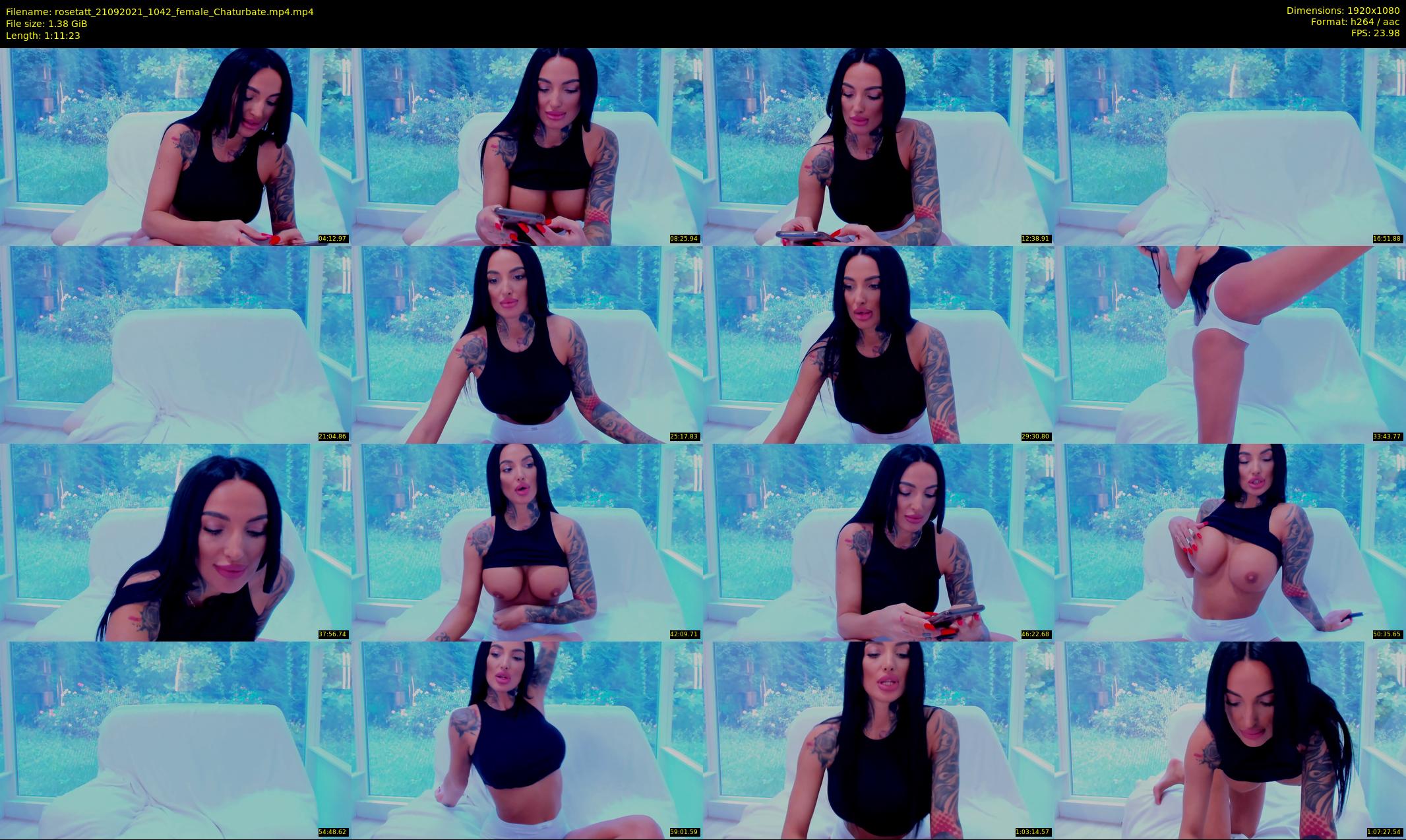rosetatt — 72 minute Chaturbate female cam show recording, 1080p, Sep 21, 2021