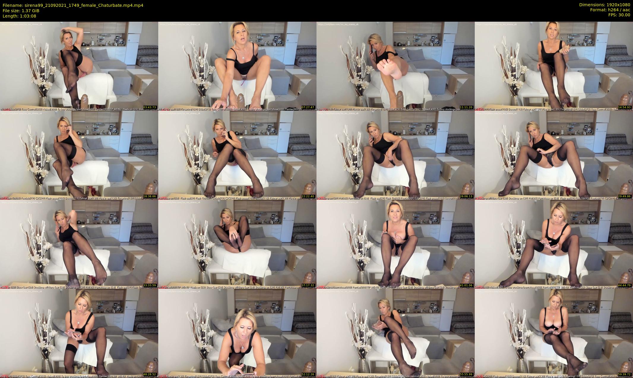 sirena99 — 64 minute Chaturbate female cam show recording, 1080p, Sep 21, 2021