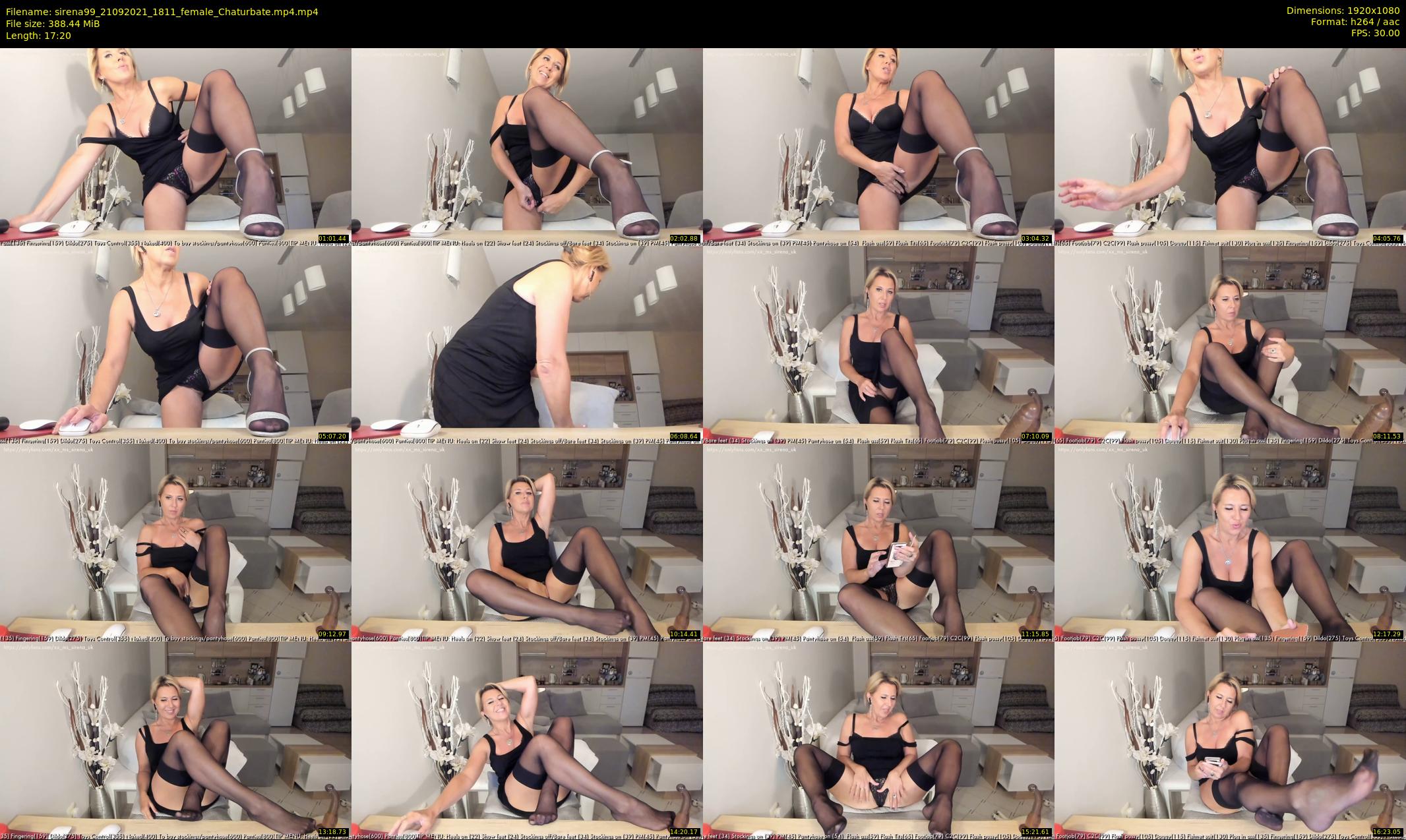sirena99 — 18 minute Chaturbate female cam show recording, 1080p, Sep 21, 2021