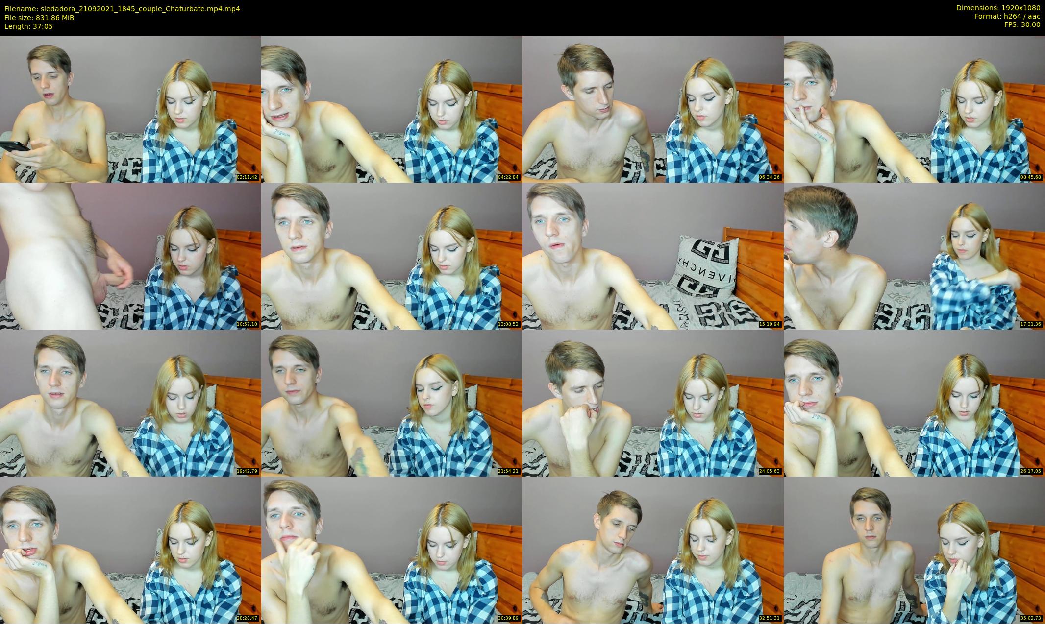 sledadora — 38 minute Chaturbate couple cam show recording, 1080p, Sep 21, 2021