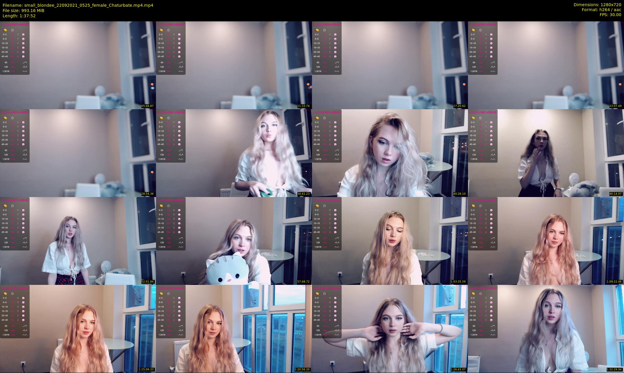 small_blondee — 98 minute Chaturbate female cam show recording, 720p, Sep 22, 2021