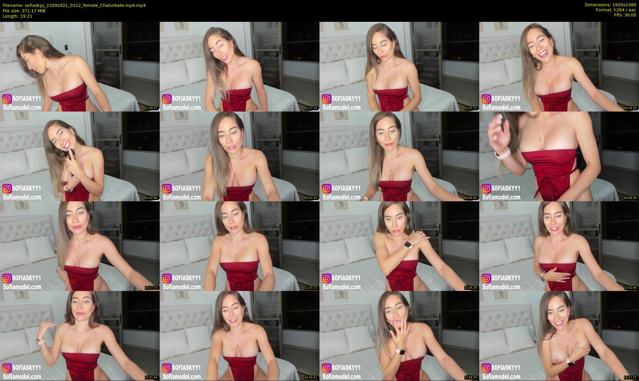 sofiaskyy — 20 minute Chaturbate female cam show recording, 1080p, Sep 22, 2021