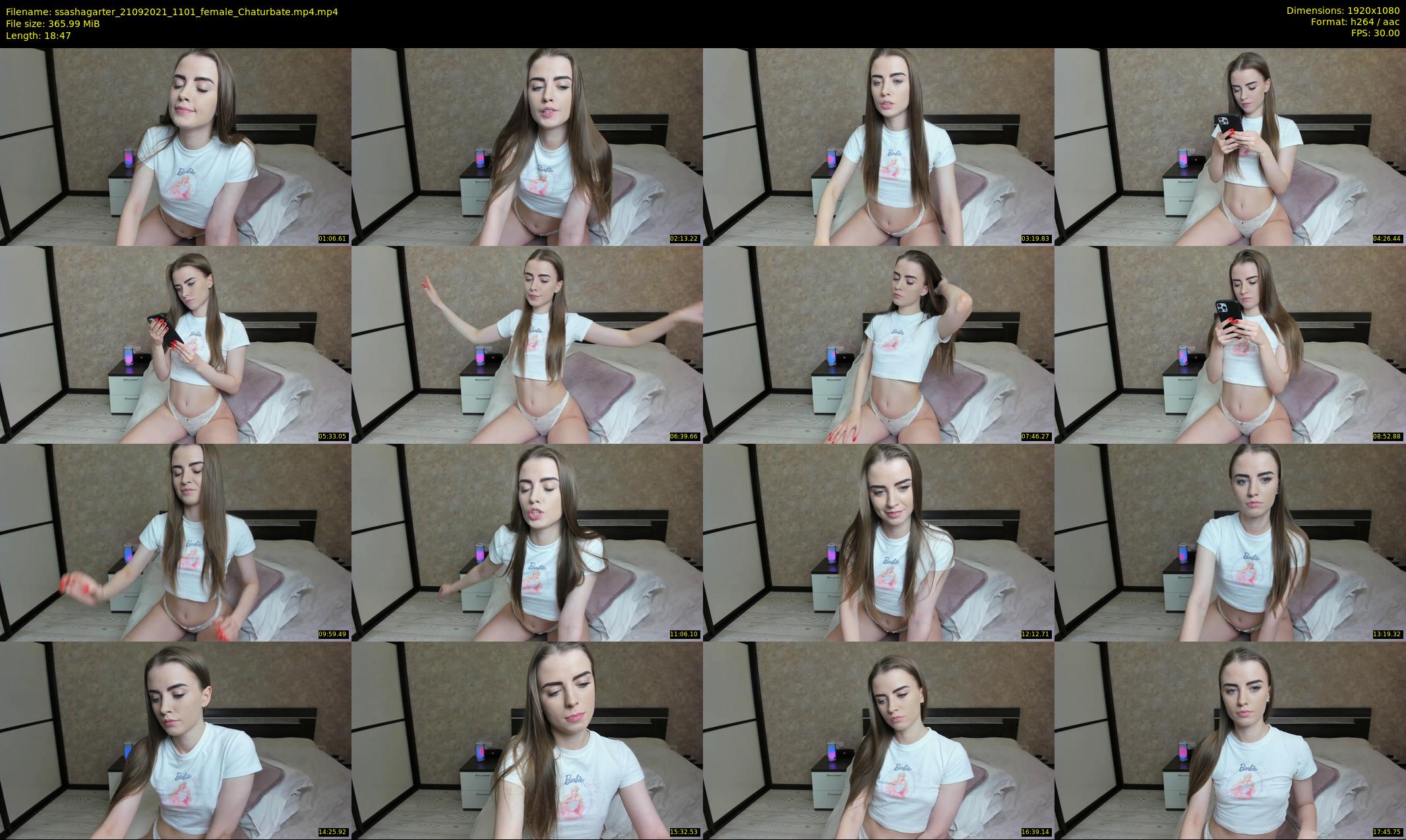 ssashagarter — 19 minute Chaturbate female cam show recording, 1080p, Sep 21, 2021