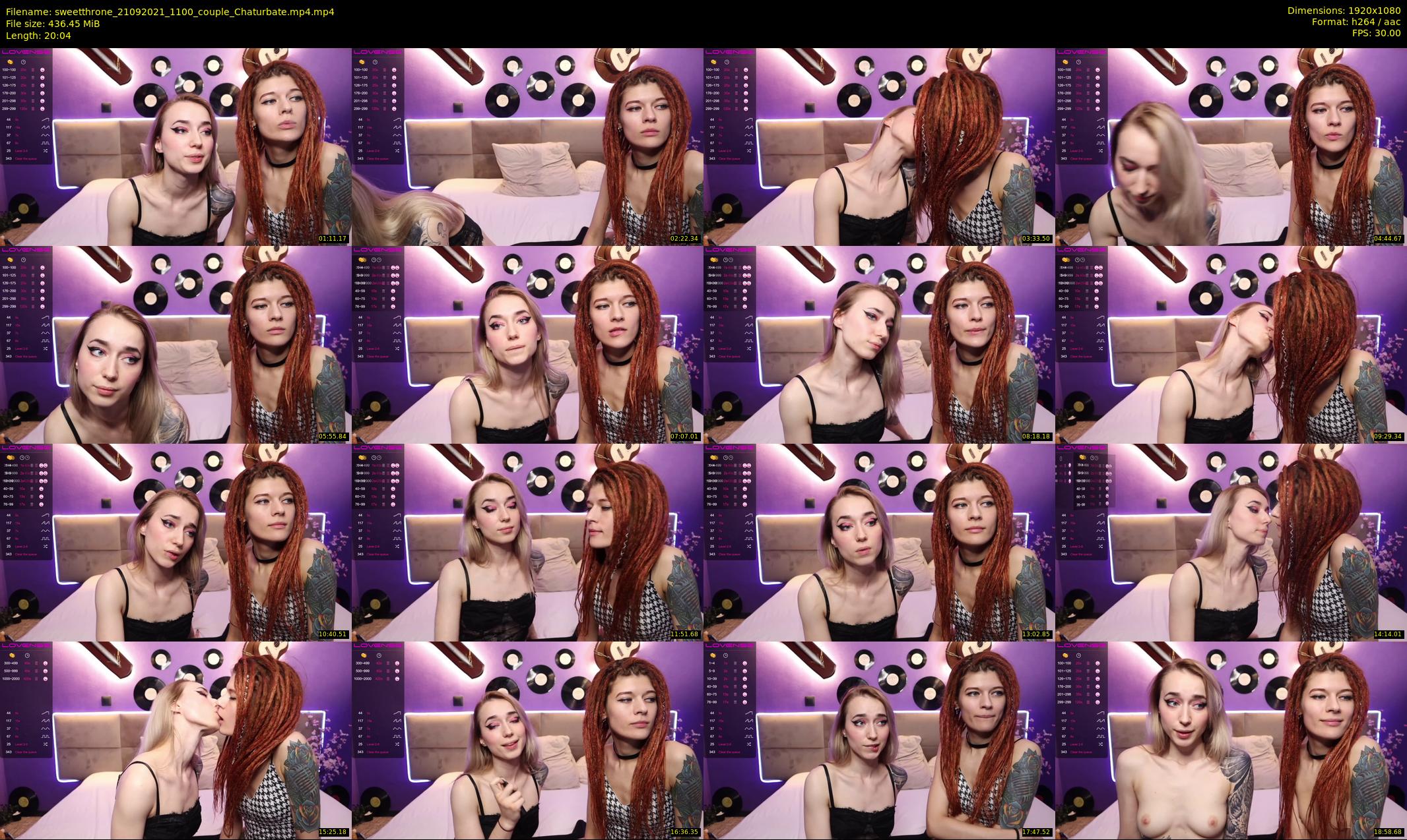 sweetthrone — 21 minute Chaturbate couple cam show recording, 1080p, Sep 21, 2021