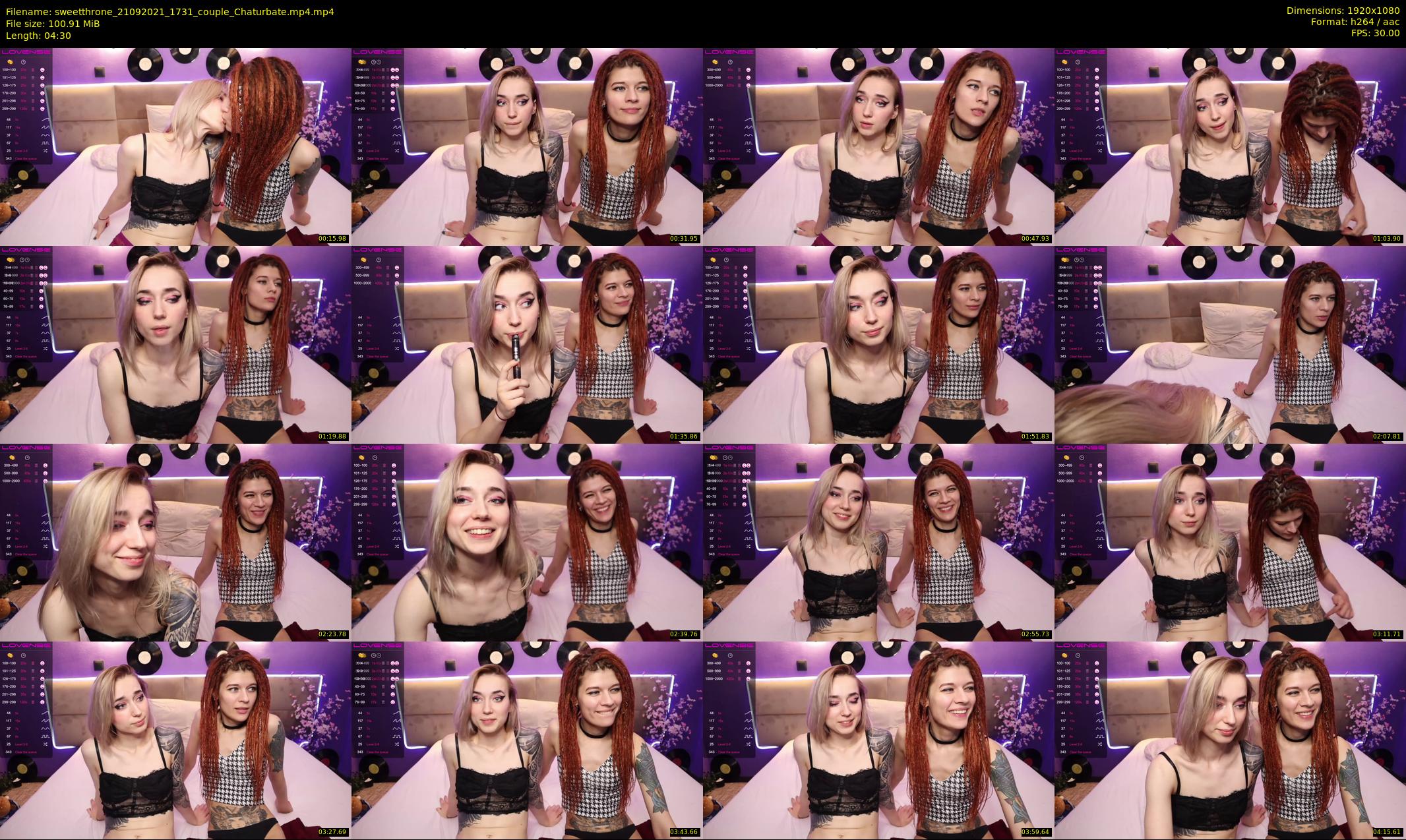 sweetthrone — 5 minute Chaturbate couple cam show recording, 1080p, Sep 21, 2021