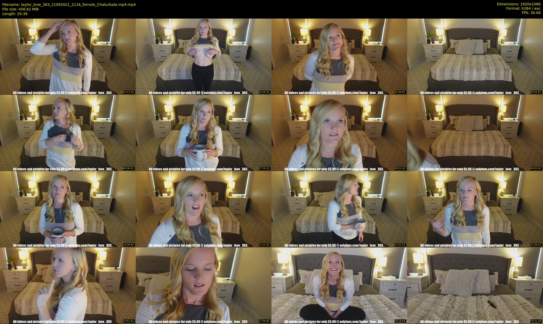 taylor_love_303 — 21 minute Chaturbate female cam show recording, 1080p, Sep 21, 2021