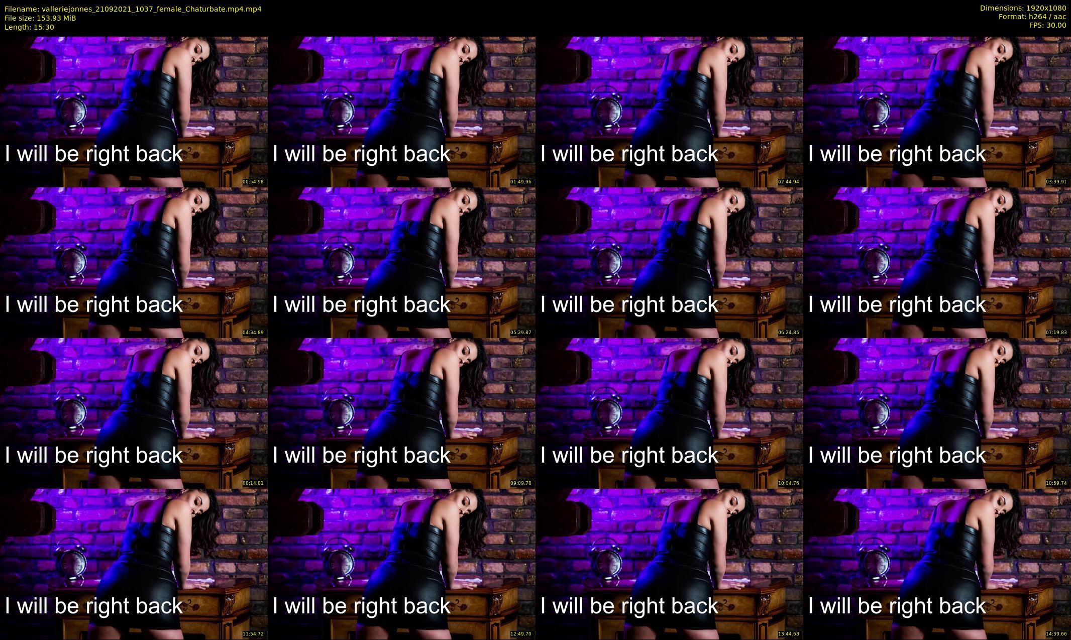 valleriejonnes — 16 minute Chaturbate female cam show recording, 1080p, Sep 21, 2021