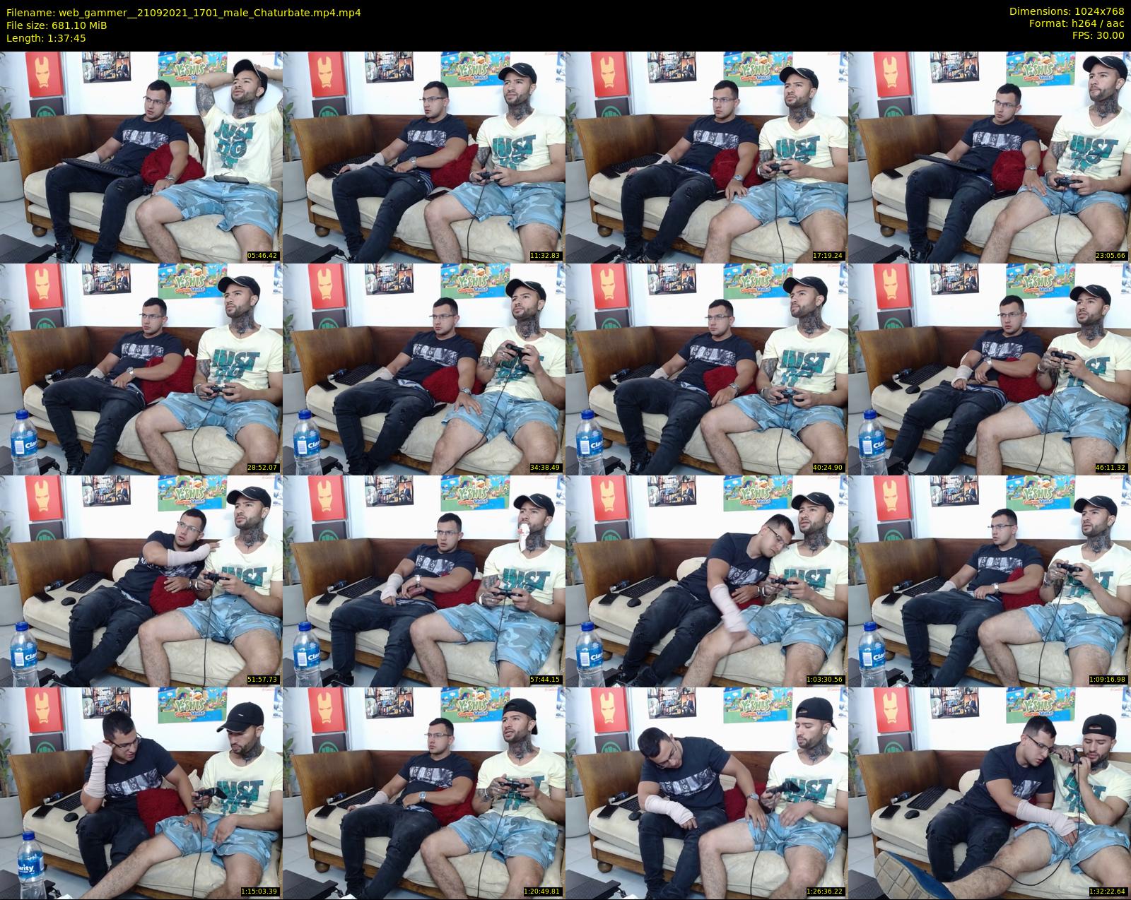 web_gammer_ — 98 minute Chaturbate male cam show recording, 720p, Sep 21, 2021