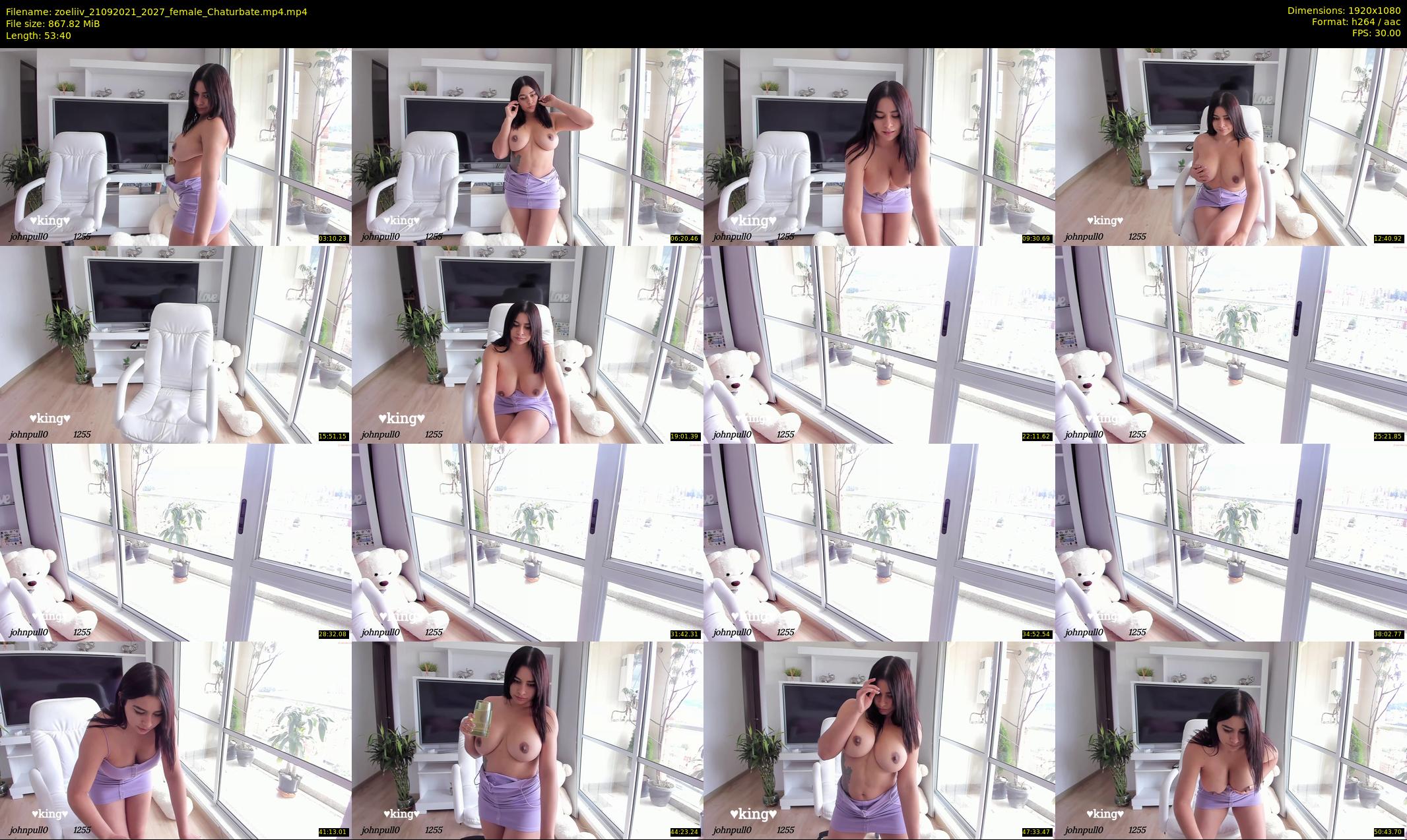 zoeliiv — 54 minute Chaturbate female cam show recording, 1080p, Sep 21, 2021