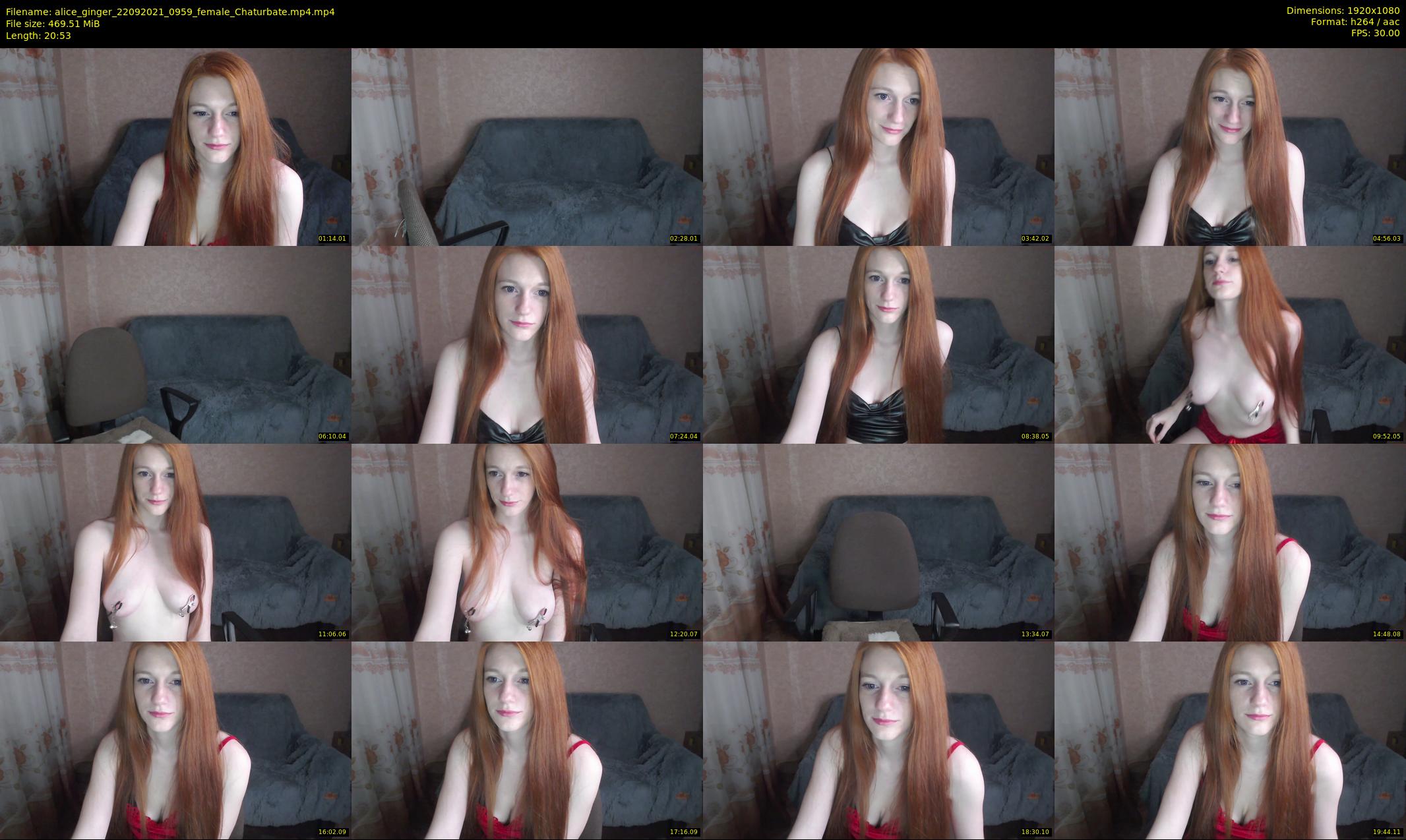 alice_ginger — 21 minute Chaturbate female cam show recording, 1080p, Sep 22, 2021