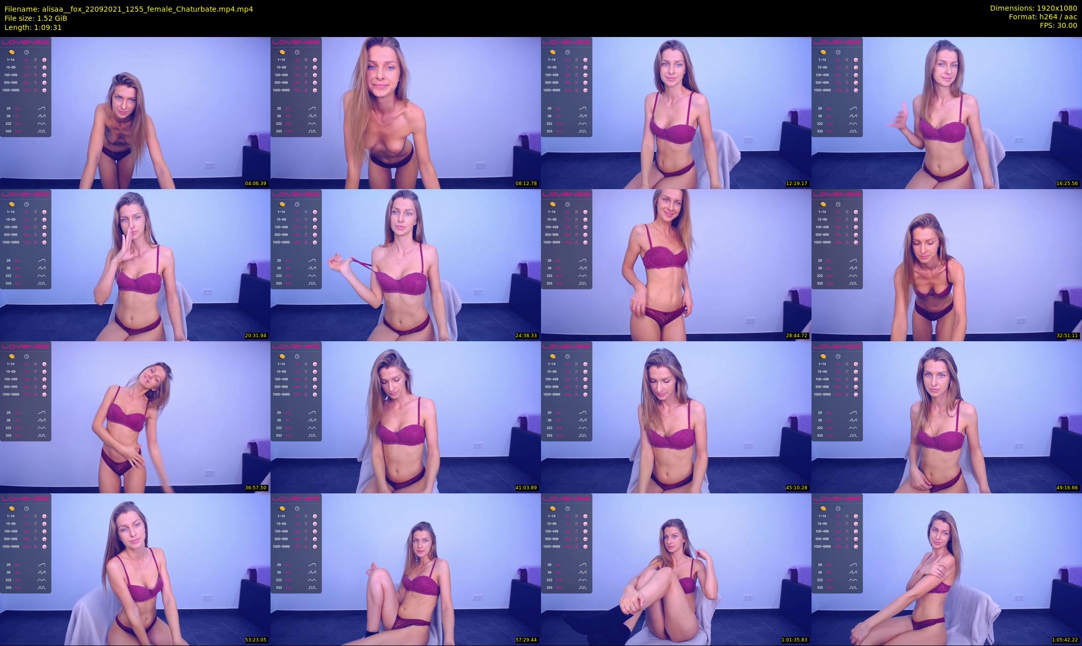 alisaa__fox — 70 minute Chaturbate female cam show recording, 1080p, Sep 22, 2021