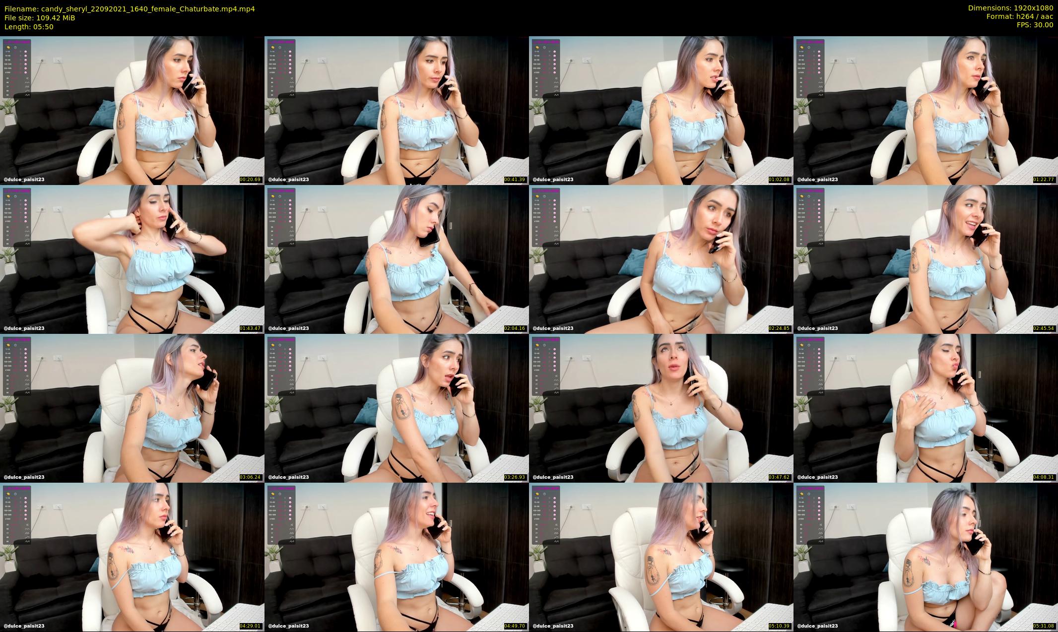candy_sheryl — 6 minute Chaturbate female cam show recording, 1080p, Sep 22, 2021