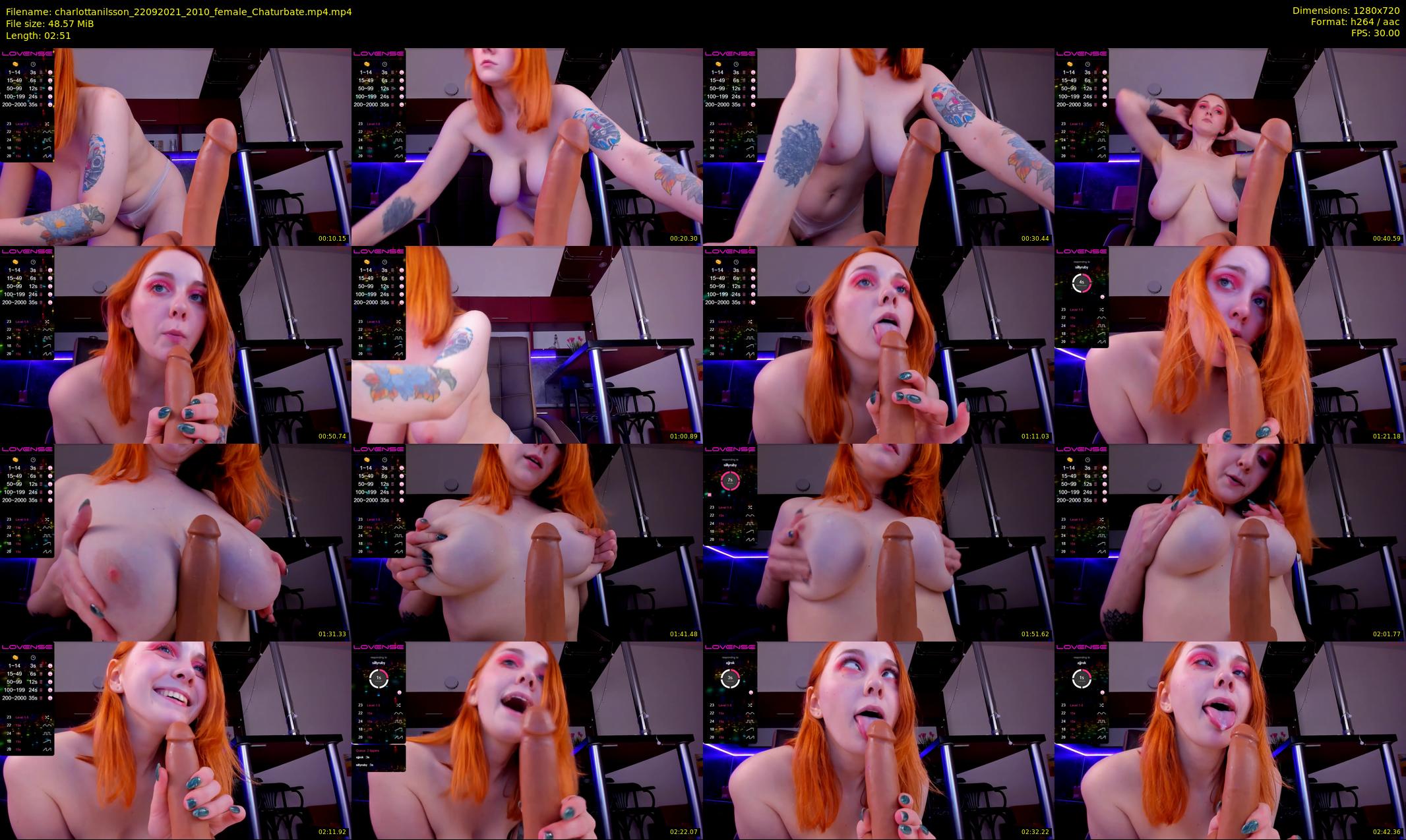 charlottanilsson — 3 minute Chaturbate female cam show recording, 720p, Sep 22, 2021