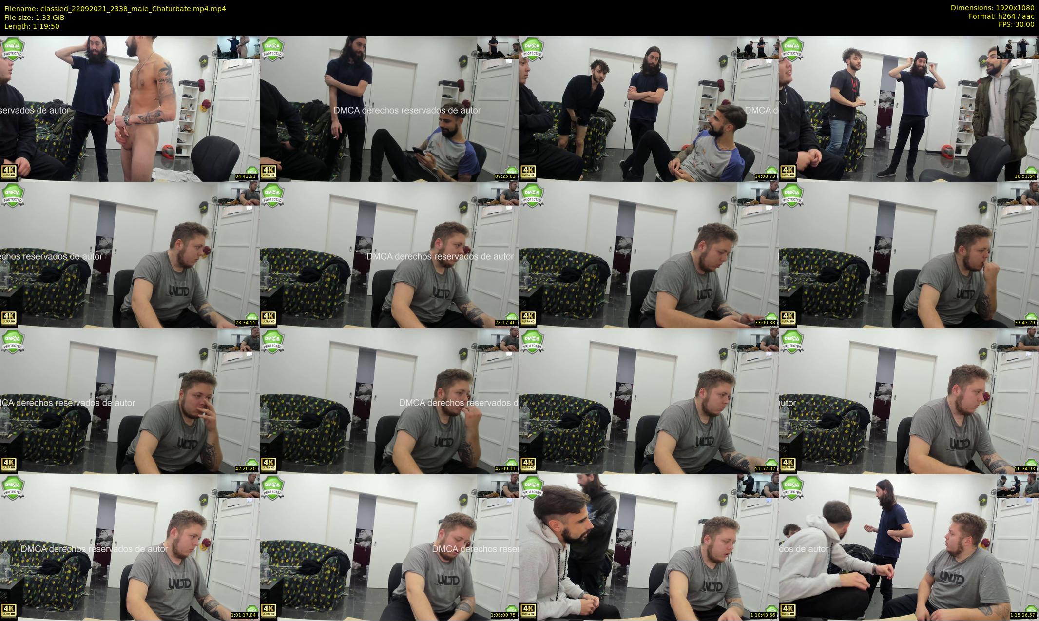 classied — 80 minute Chaturbate male cam show recording, 1080p, Sep 22, 2021