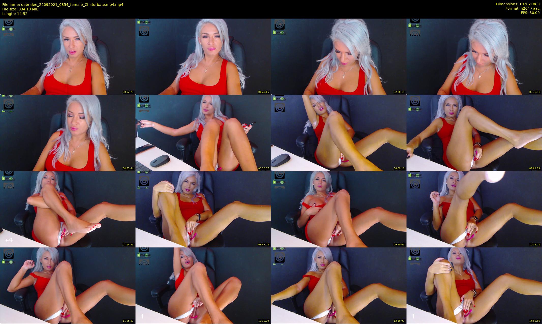 debralee — 15 minute Chaturbate female cam show recording, 1080p, Sep 22, 2021