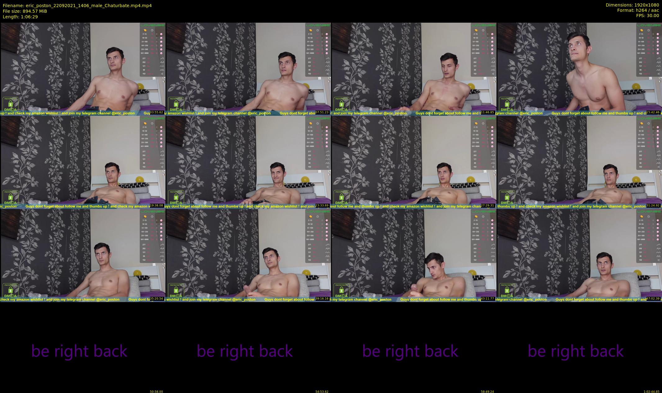 eric_poston — 67 minute Chaturbate male cam show recording, 1080p, Sep 22, 2021