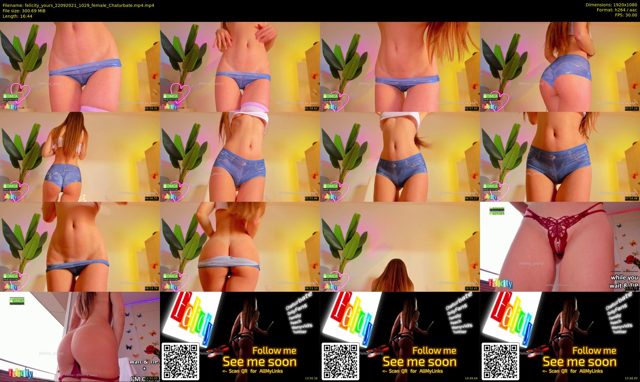 felicity_yours — 17 minute Chaturbate female cam show recording, 1080p, Sep 22, 2021