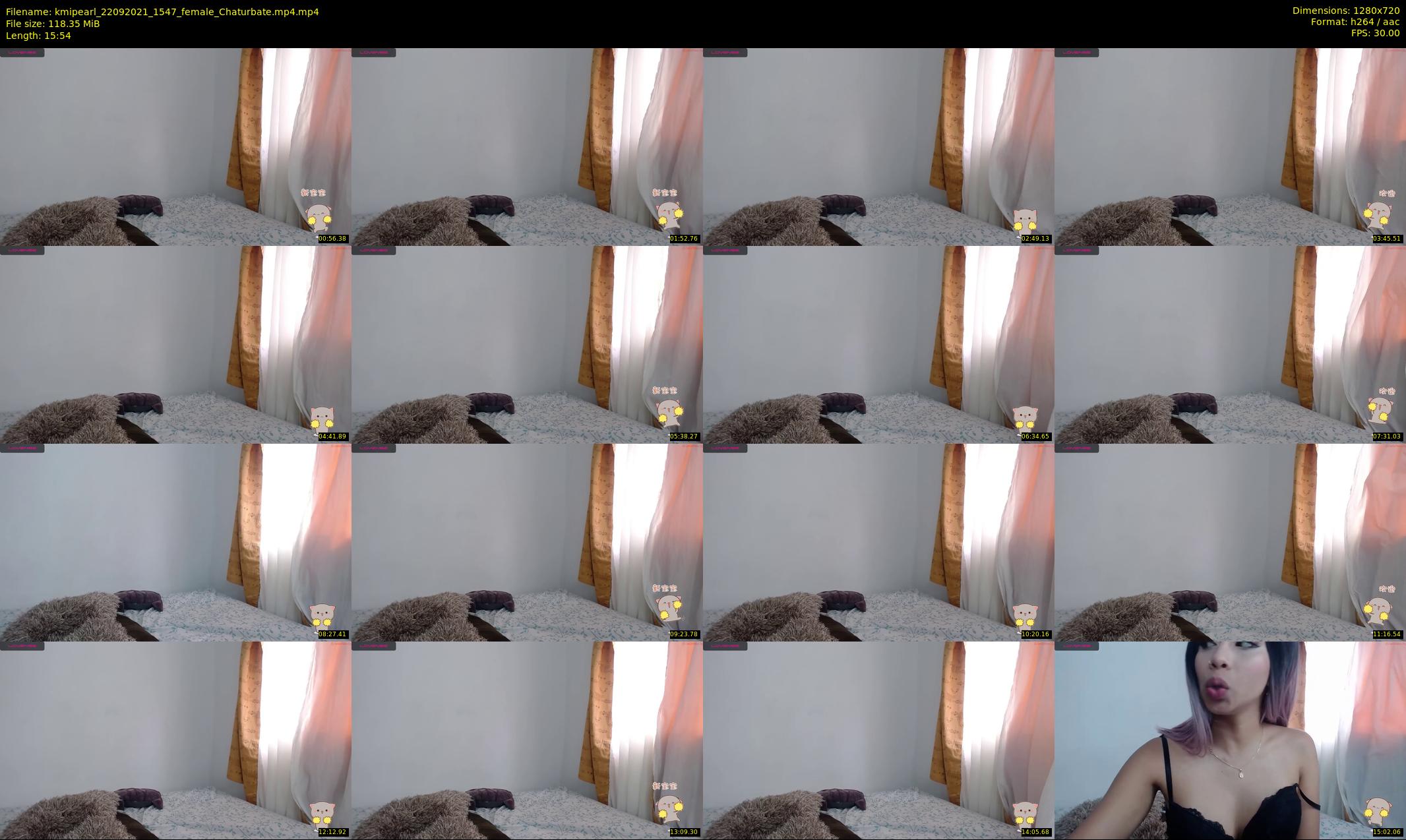 kmipearl — 16 minute Chaturbate female cam show recording, 720p, Sep 22, 2021