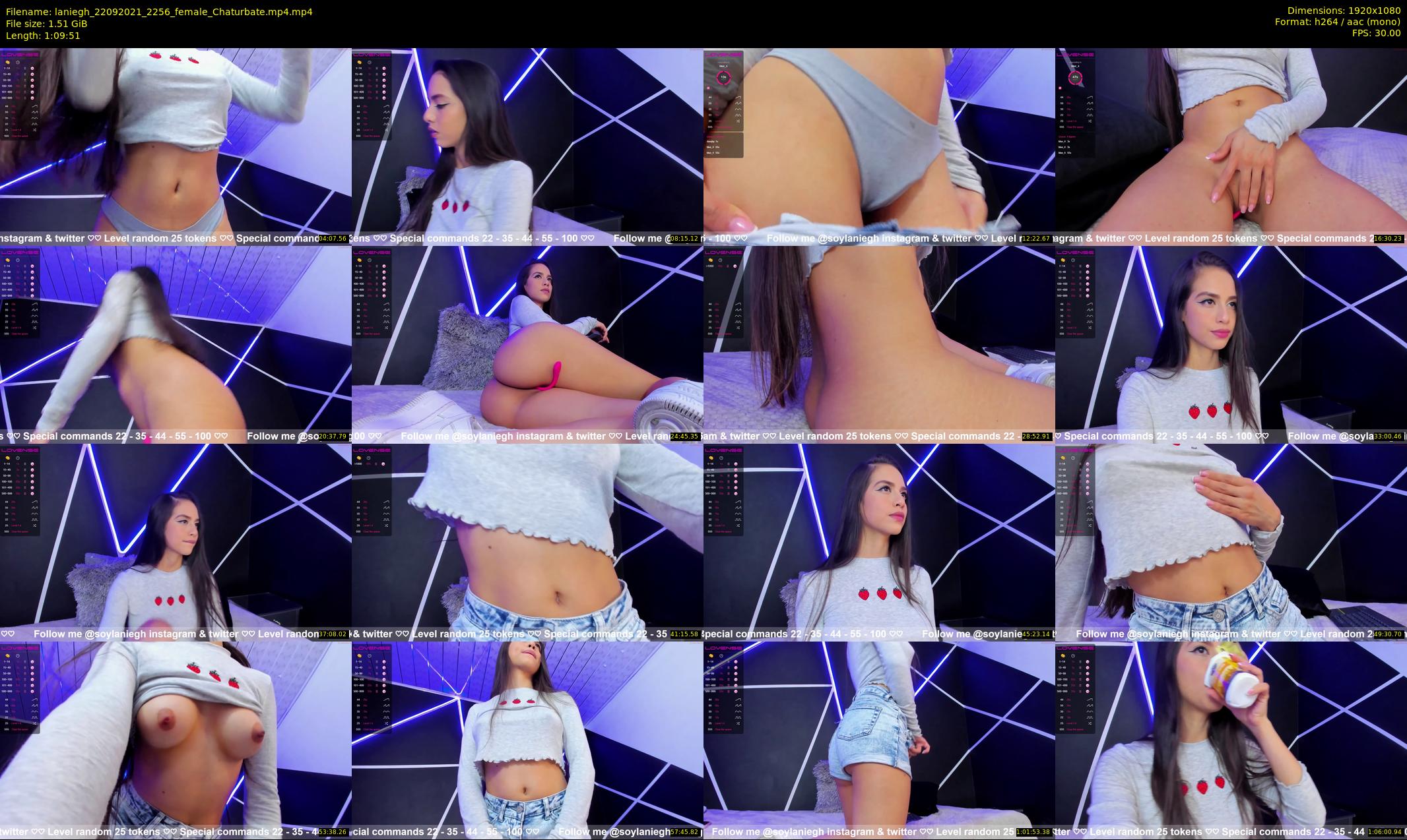 laniegh — 70 minute Chaturbate female cam show recording, 1080p, Sep 22, 2021