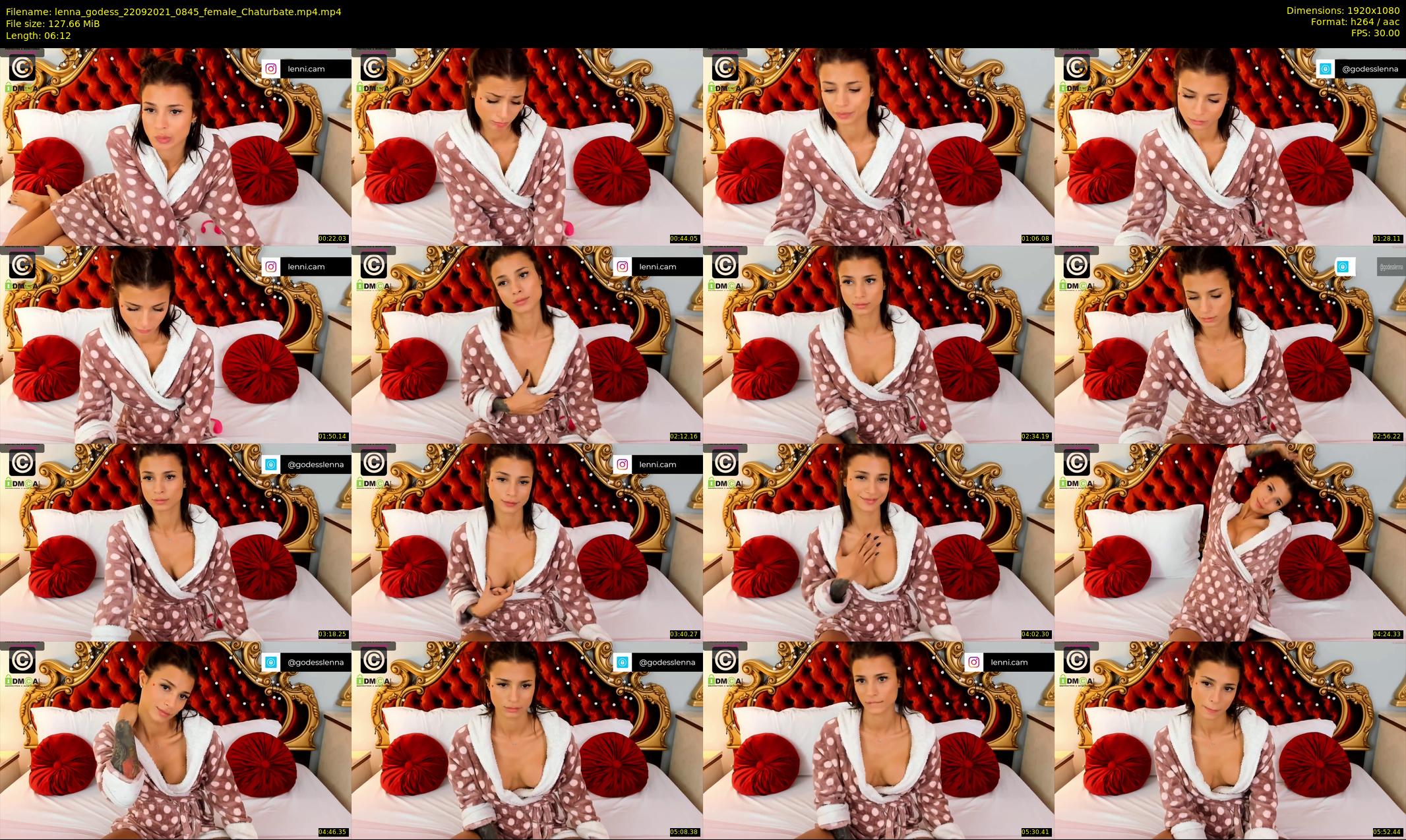 lenna_godess — 7 minute Chaturbate female cam show recording, 1080p, Sep 22, 2021