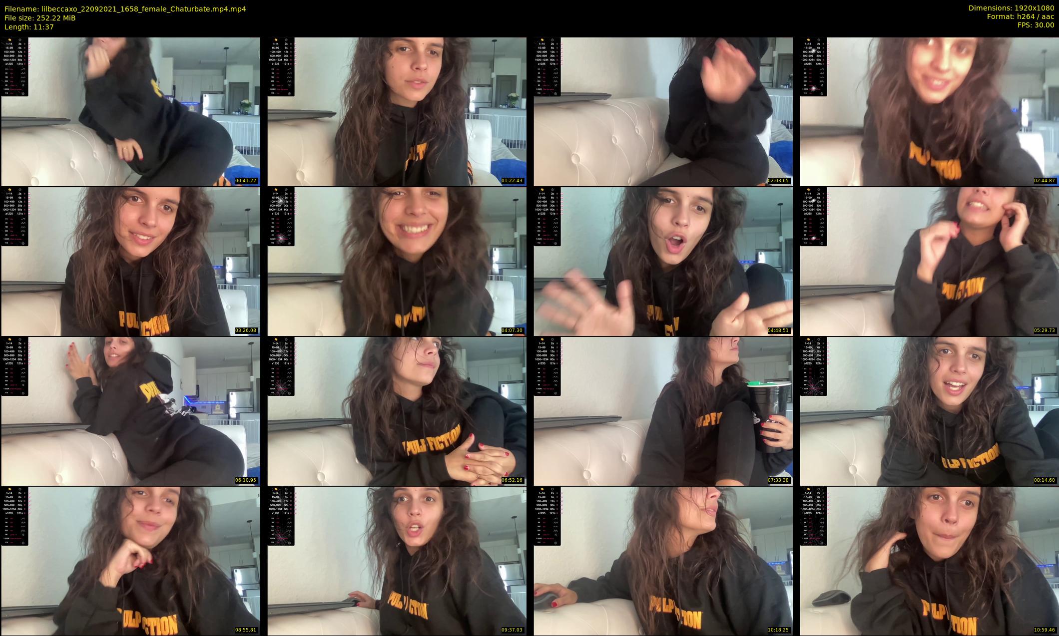 lilbeccaxo — 12 minute Chaturbate female cam show recording, 1080p, Sep 22, 2021