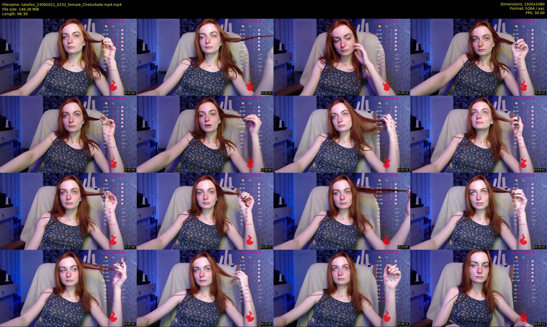 lubafox — 7 minute Chaturbate female cam show recording, 1080p, Sep 23, 2021