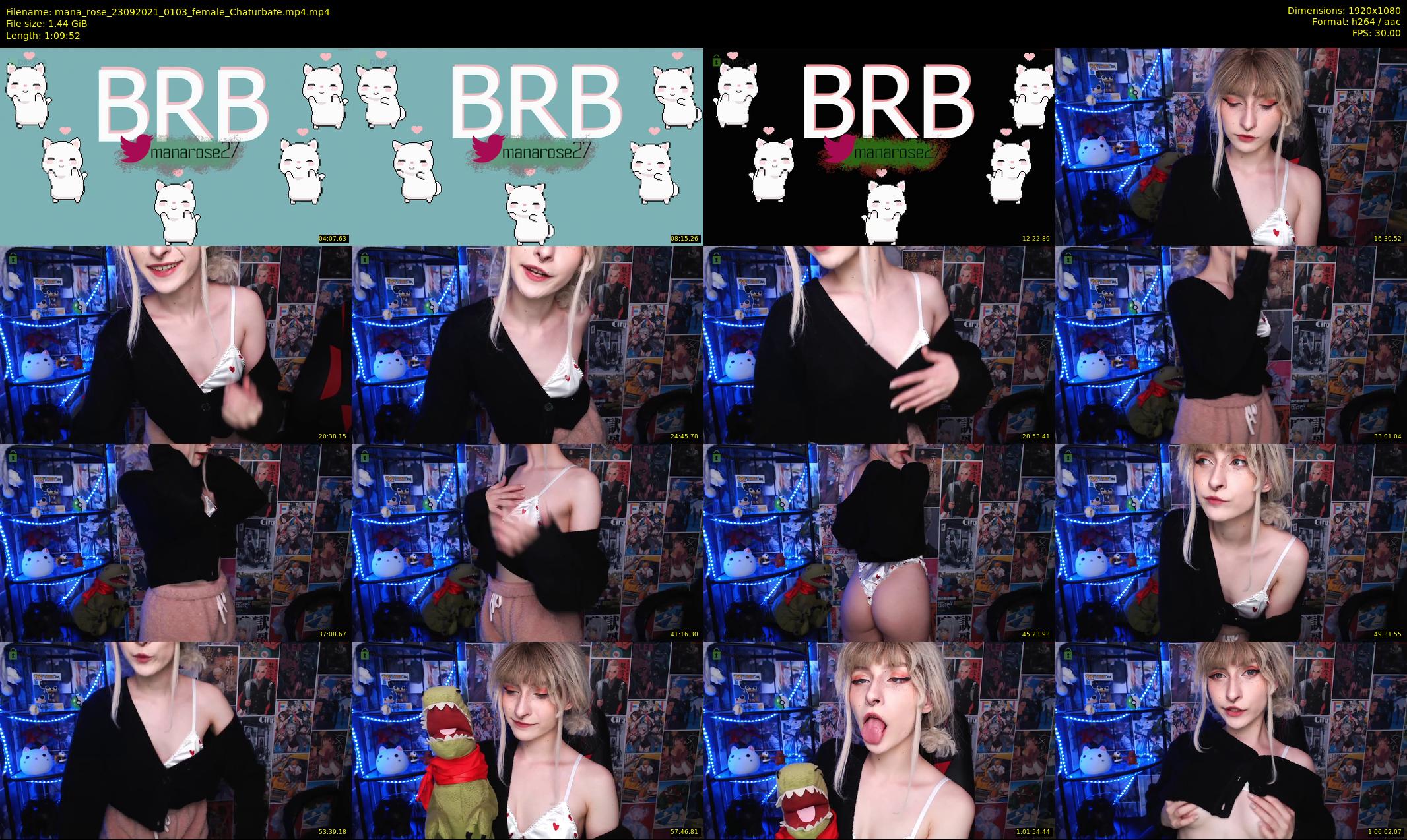 mana_rose — 70 minute Chaturbate female cam show recording, 1080p, Sep 23, 2021