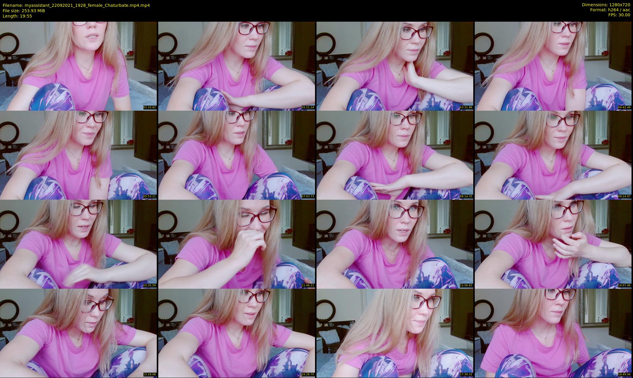 myassistant — 20 minute Chaturbate female cam show recording, 720p, Sep 22, 2021