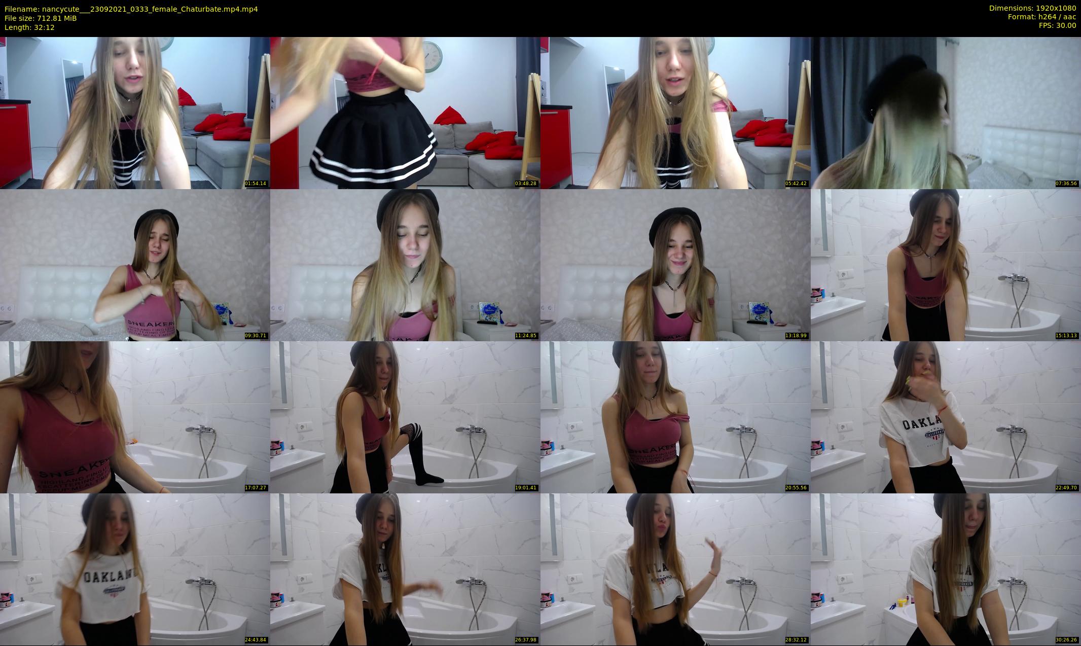 nancycute__ — 33 minute Chaturbate female cam show recording, 1080p, Sep 23, 2021