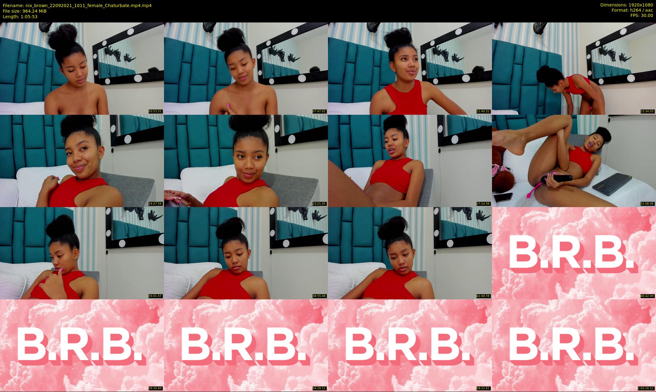 nix_brown — 66 minute Chaturbate female cam show recording, 1080p, Sep 22, 2021