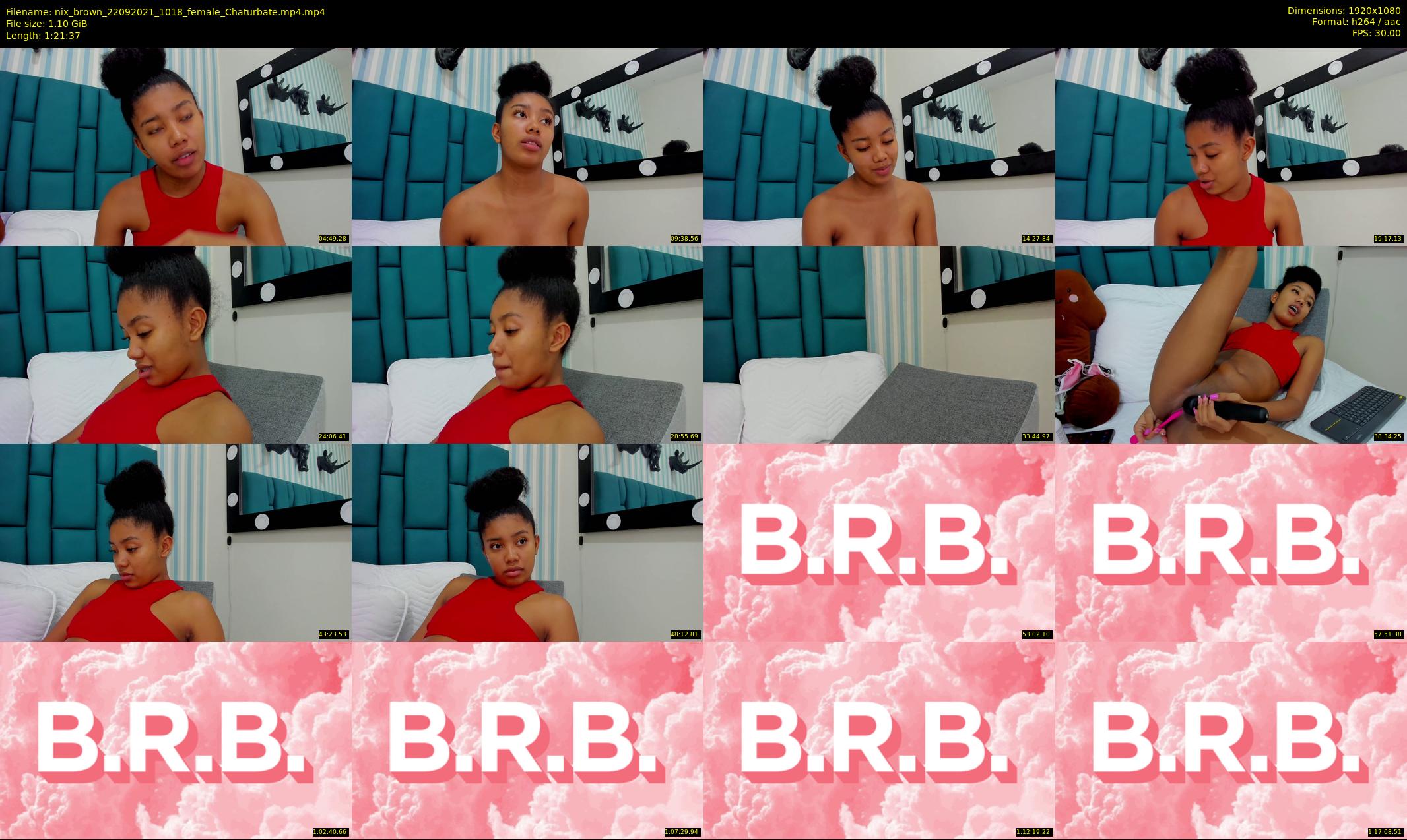 nix_brown — 82 minute Chaturbate female cam show recording, 1080p, Sep 22, 2021