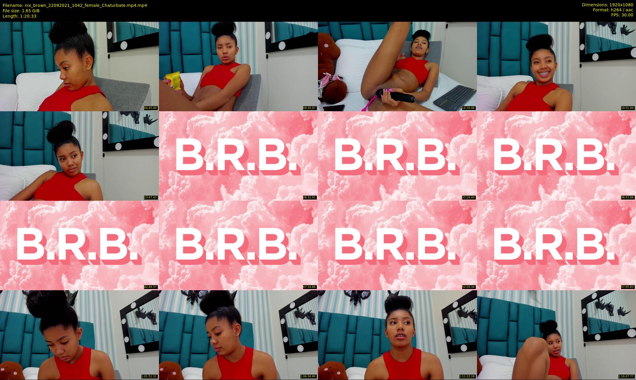 nix_brown — 81 minute Chaturbate female cam show recording, 1080p, Sep 22, 2021