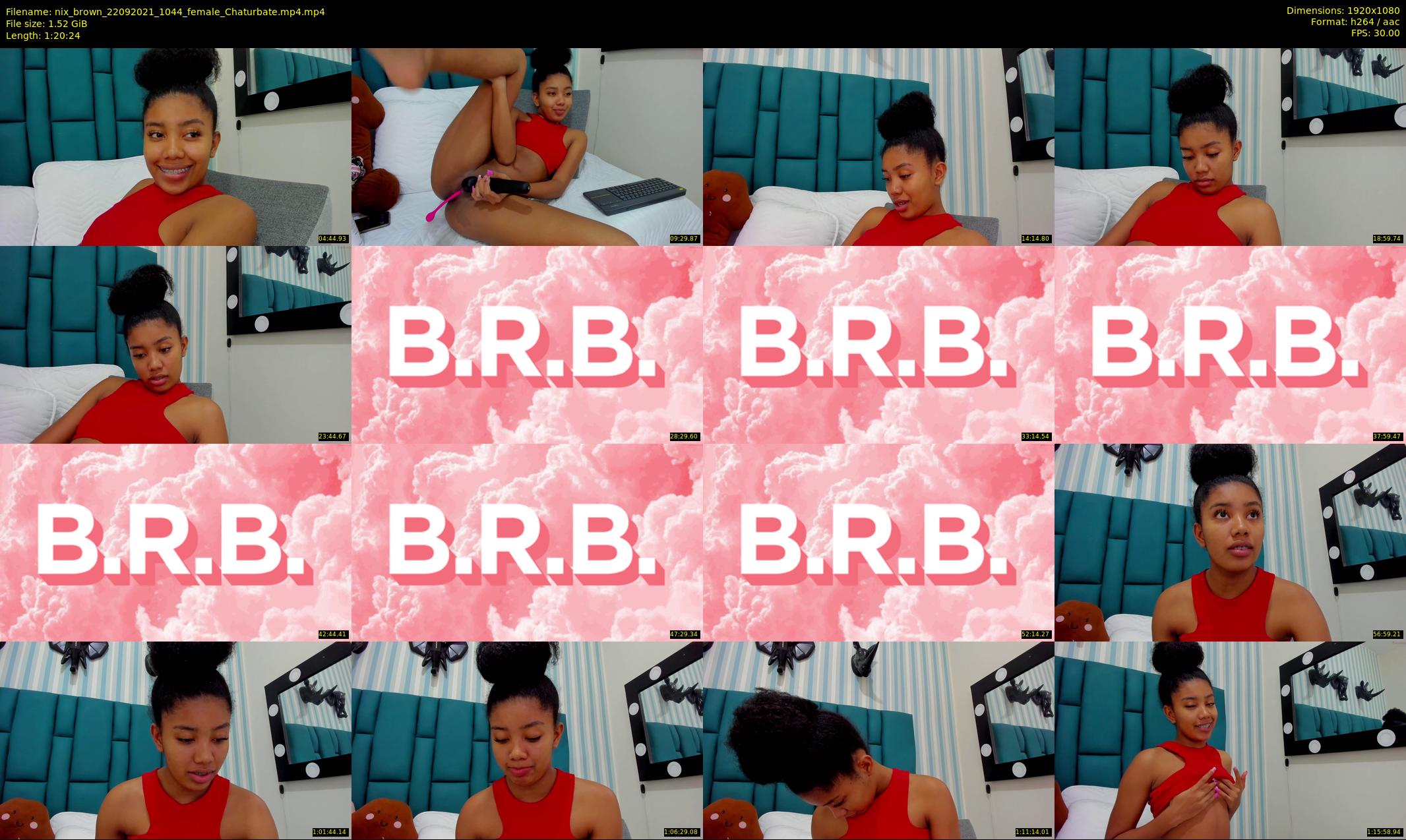 nix_brown — 81 minute Chaturbate female cam show recording, 1080p, Sep 22, 2021