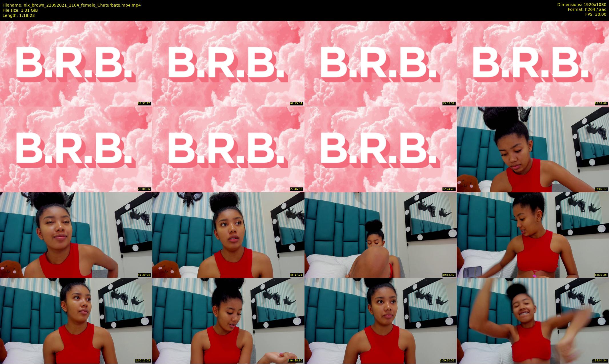 nix_brown — 79 minute Chaturbate female cam show recording, 1080p, Sep 22, 2021